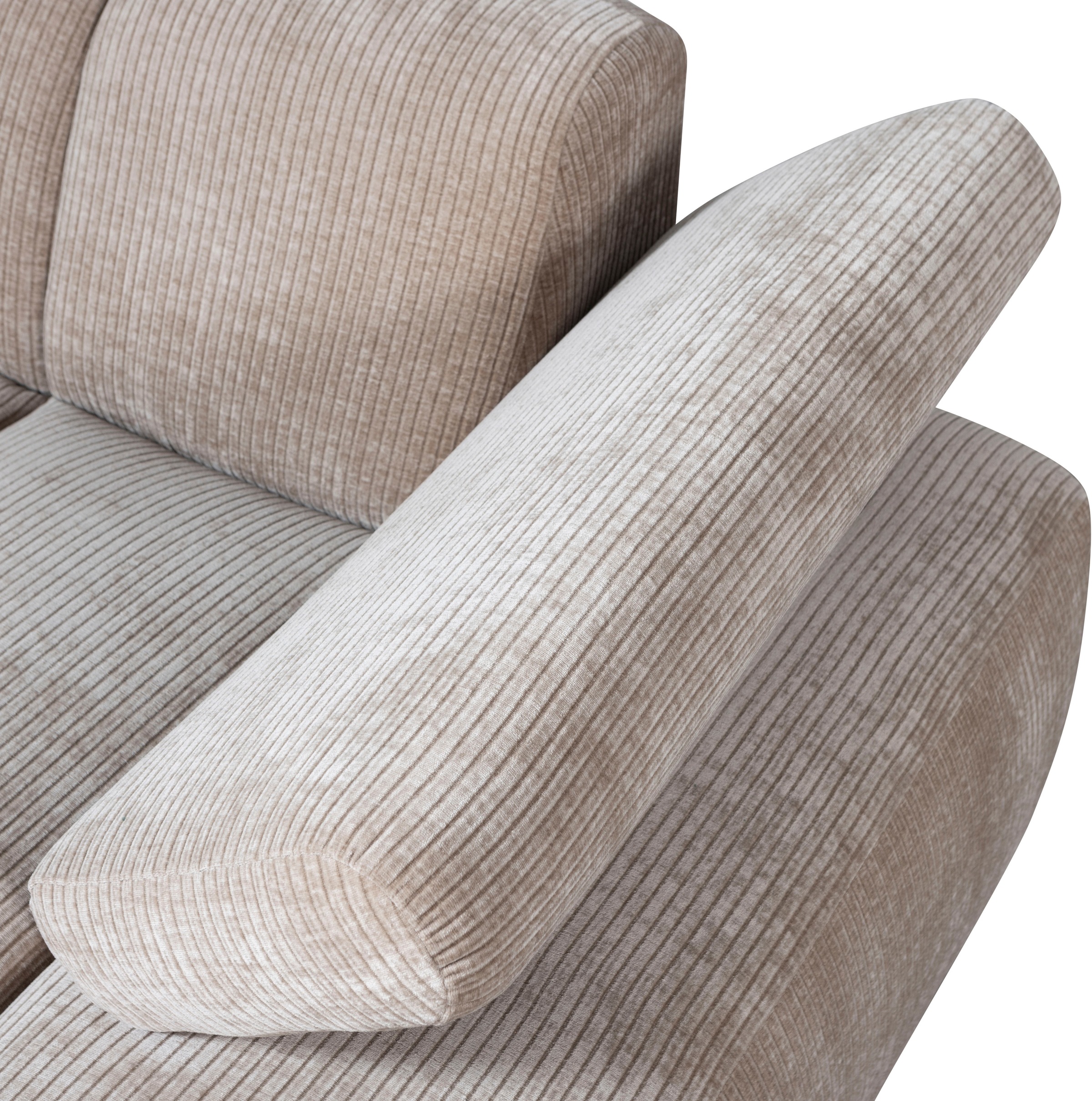 WOOOD Sofaelement »Mojo Bouclé-Bezug mit verstellbarer Armlehne B 124 x D 97 x H 74 cm« Maximale Verschleißfestigkeit, Tragkraft 120 kg, montiert geliefert
