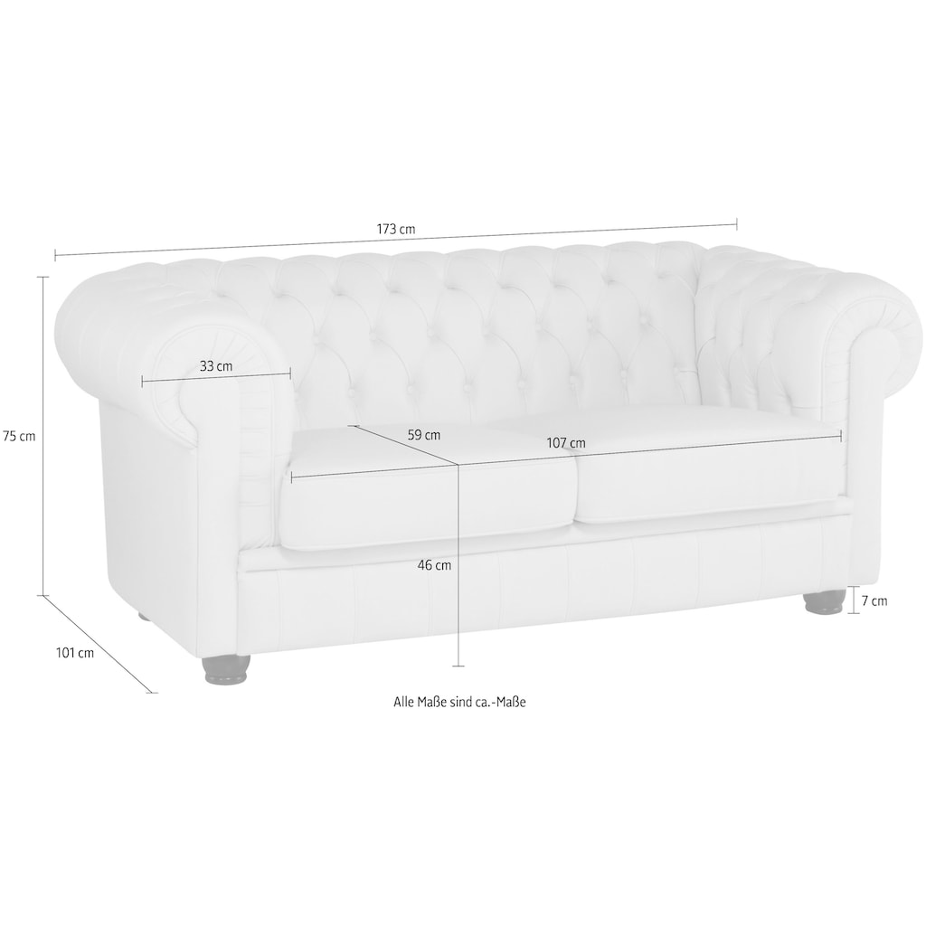 Max Winzer® Chesterfield-Sofa »Kent«