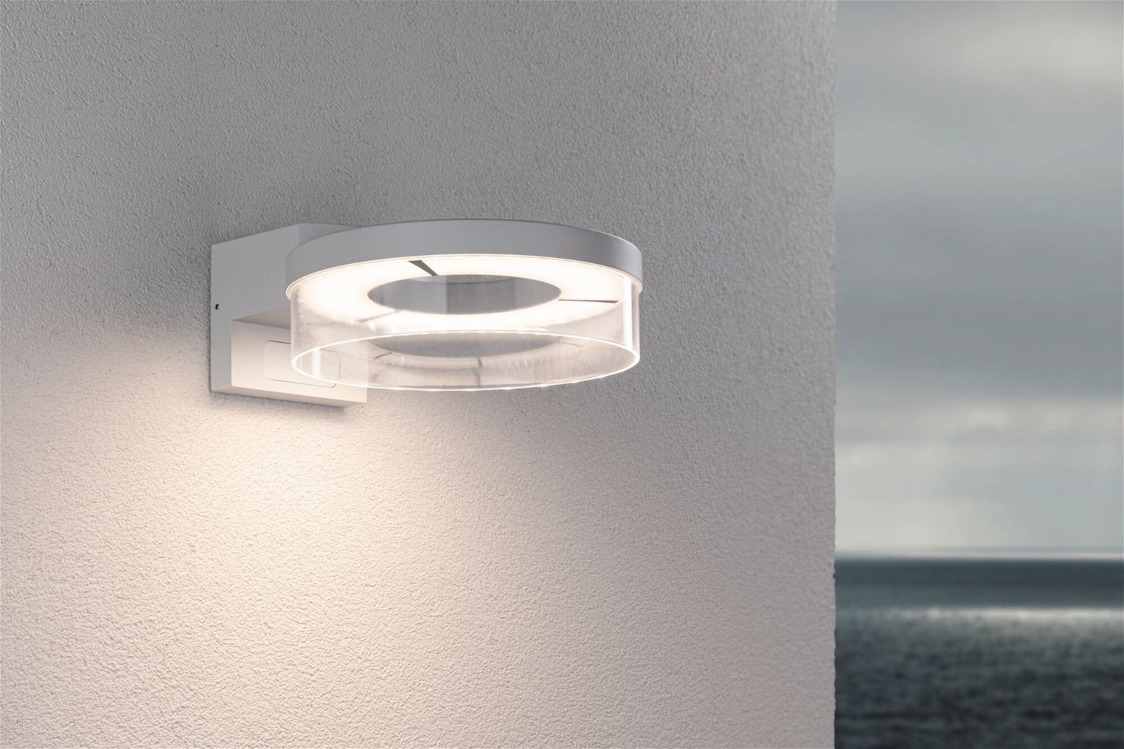 Paulmann LED Außen-Wandleuchte »Capea IP44 231mm 3000K 700lm 230V Aluminium«, 1 flammig, Bewegungsmelder