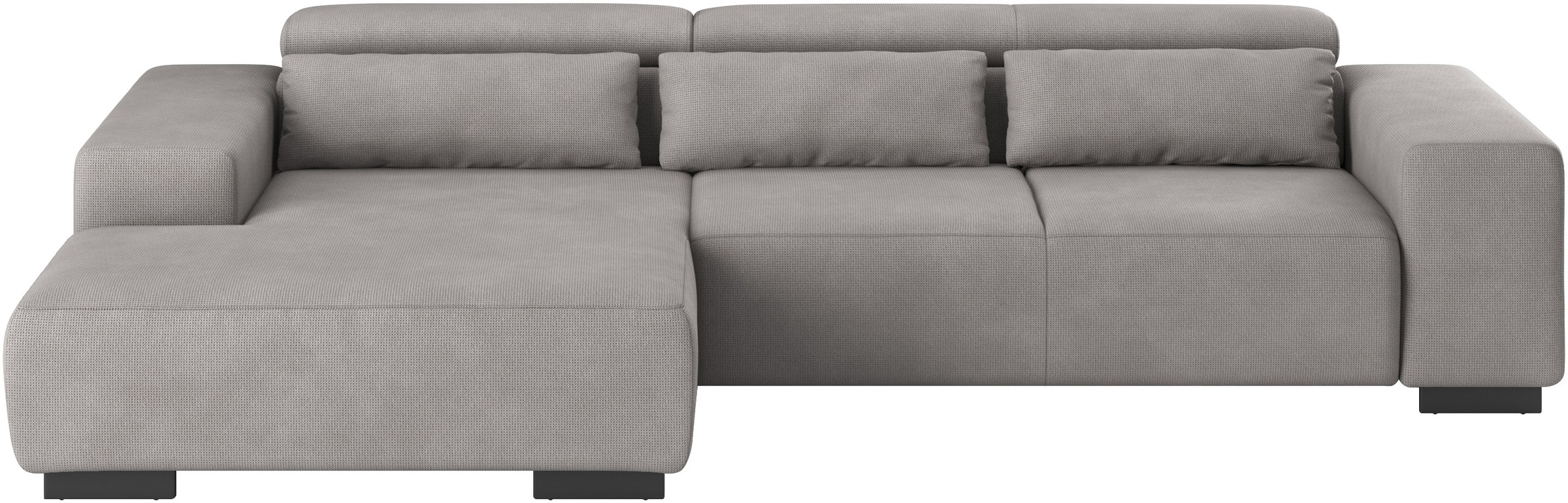 COTTA Ecksofa "Side L-Form, mit Kopfteilverstellung & 3 Nierenkissen" optio günstig online kaufen