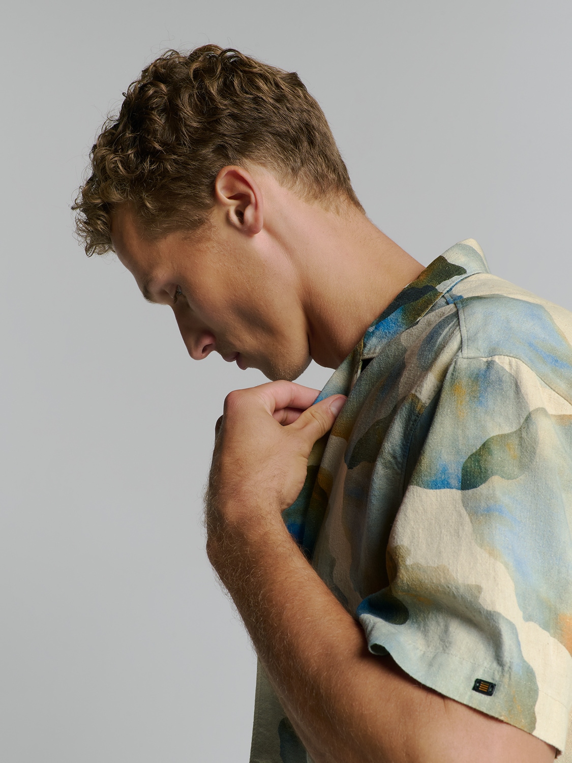 NO EXCESS Langarmhemd »No Excess Bedrucktes Hemd«