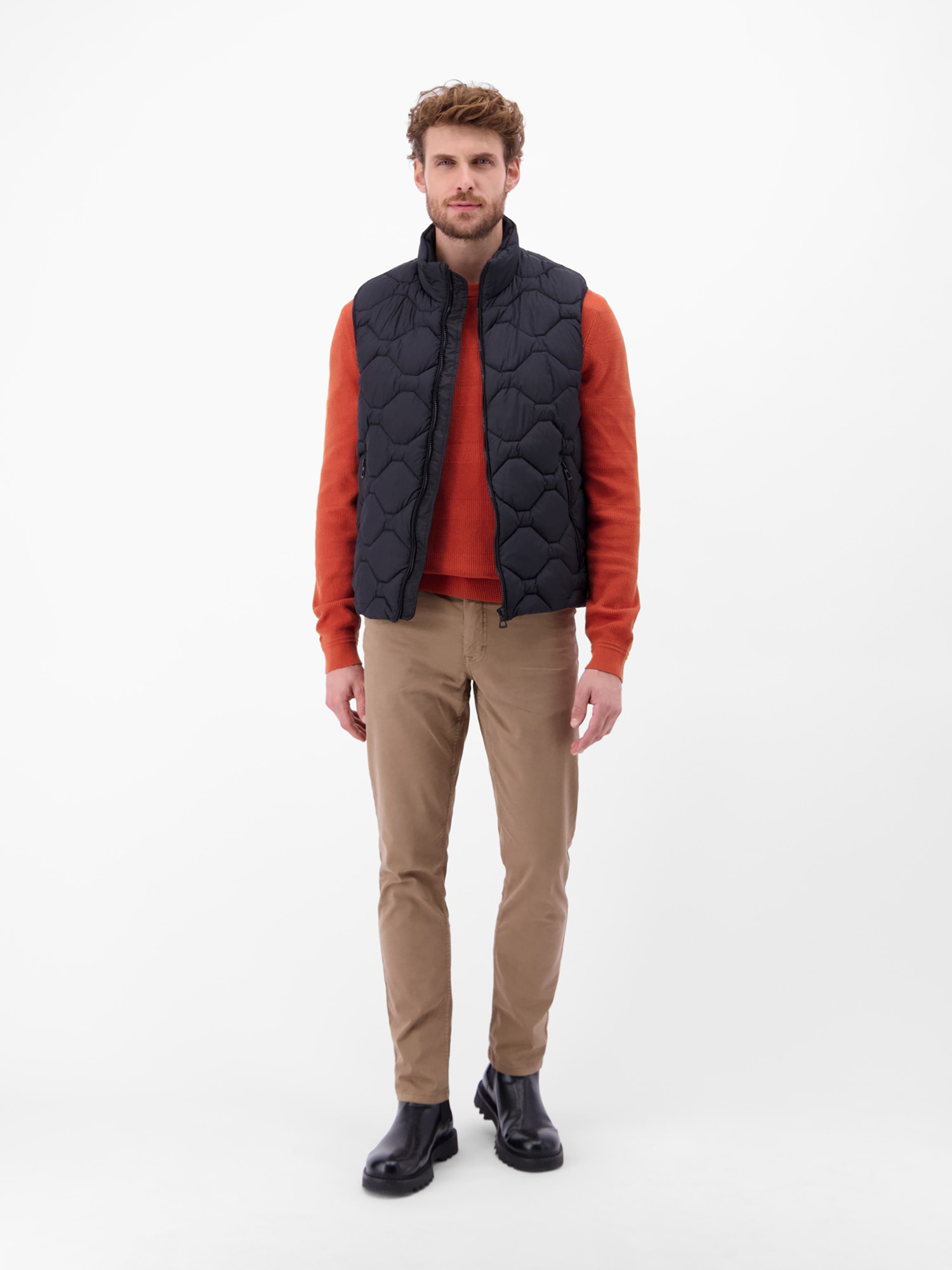 LERROS Strickpullover »LERROS Strickpullover für Herren, tonal gestreift«