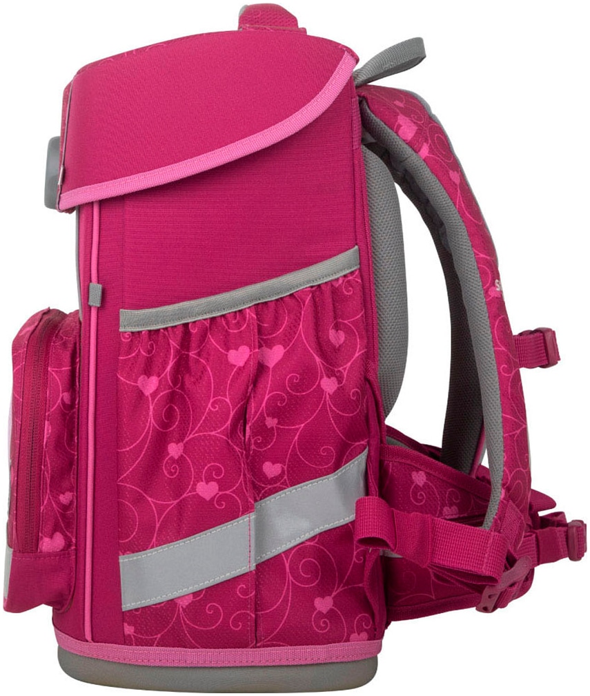 SCHOOL-MOOD® Schulranzen »Champion, Hannah (Hase)«, retroreflektierende Flächen, aus recyceltem Material