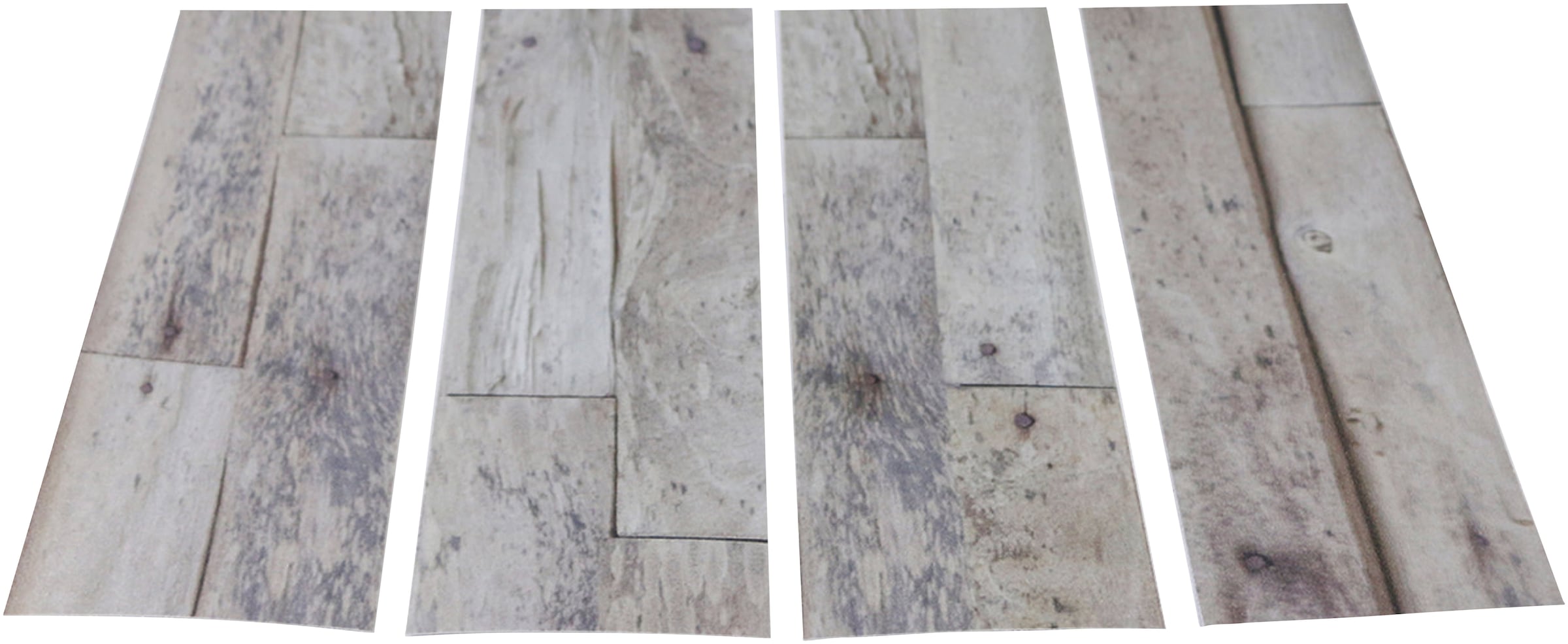 MySpotti Duscheinlage »Klebefliese stepon Wood Planks«, (Set, 4 tlg.), Antirutsch-Aufkleber