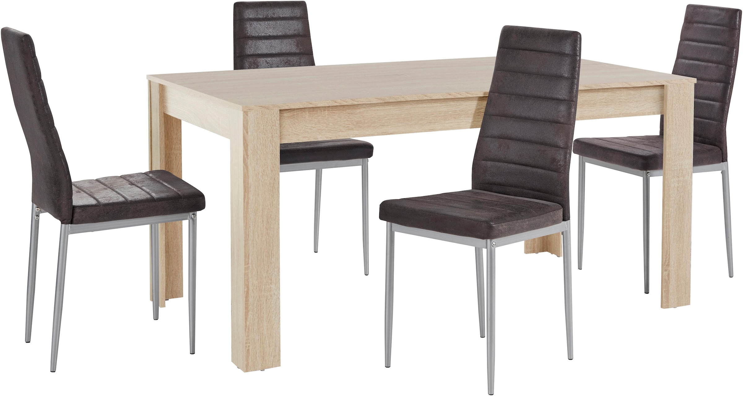 INOSIGN Essgruppe »Lynn160/Kate« Set, 5 Stk. tlg. Tisch mit 4 Stühlen, Bela günstig online kaufen