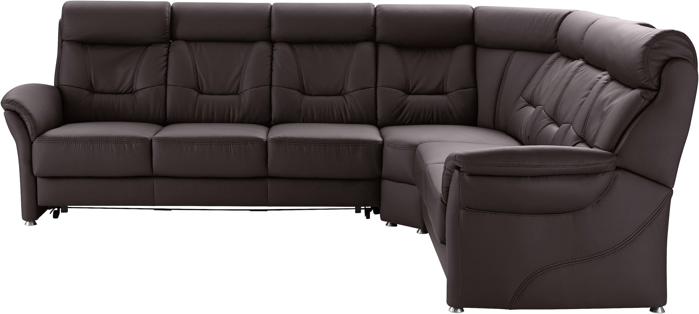 Places of Style Ecksofa »Sardinien L-Form«, mit Kopfteilverstellung, wahlweise mit Bettfunktion