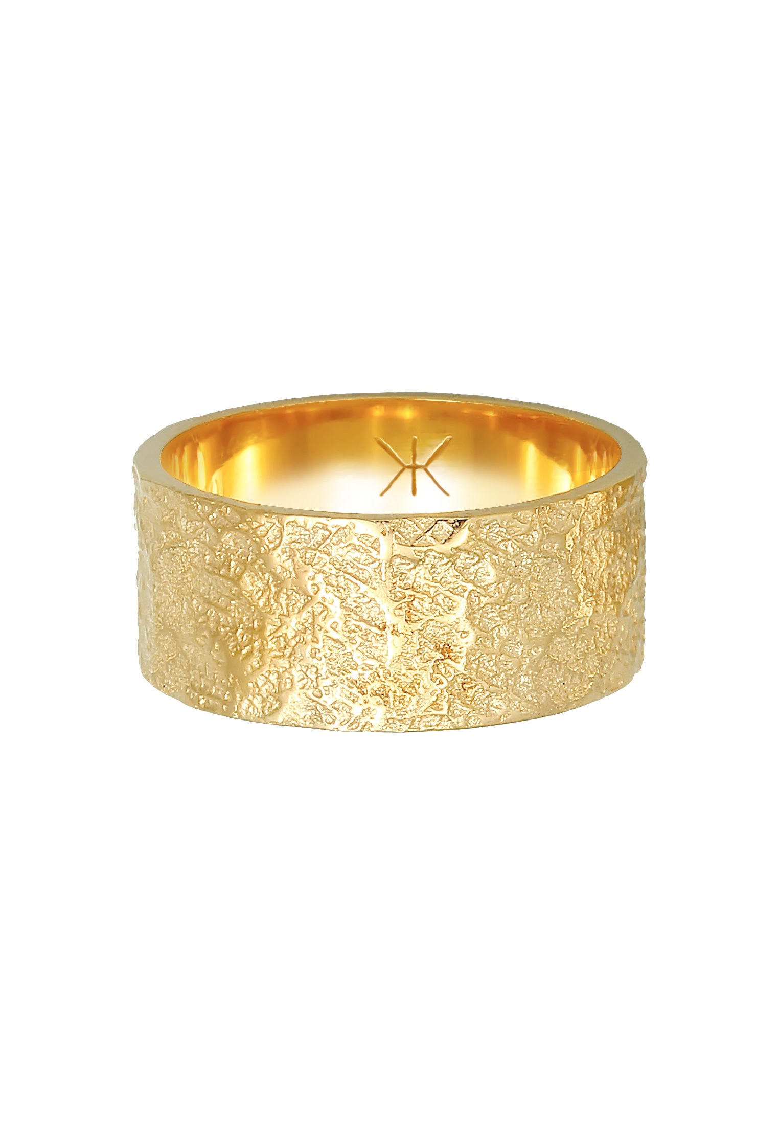 Kuzzoi Silberring »Herren Bandring Organic Struktur 925 Silber«