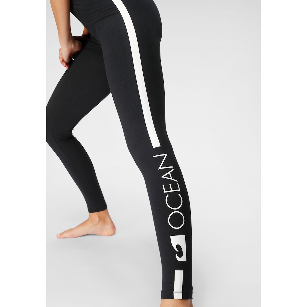 Ocean Sportswear Leggings, (Packung, 2er-Pack), mit Kontraststreifen und Logodruck