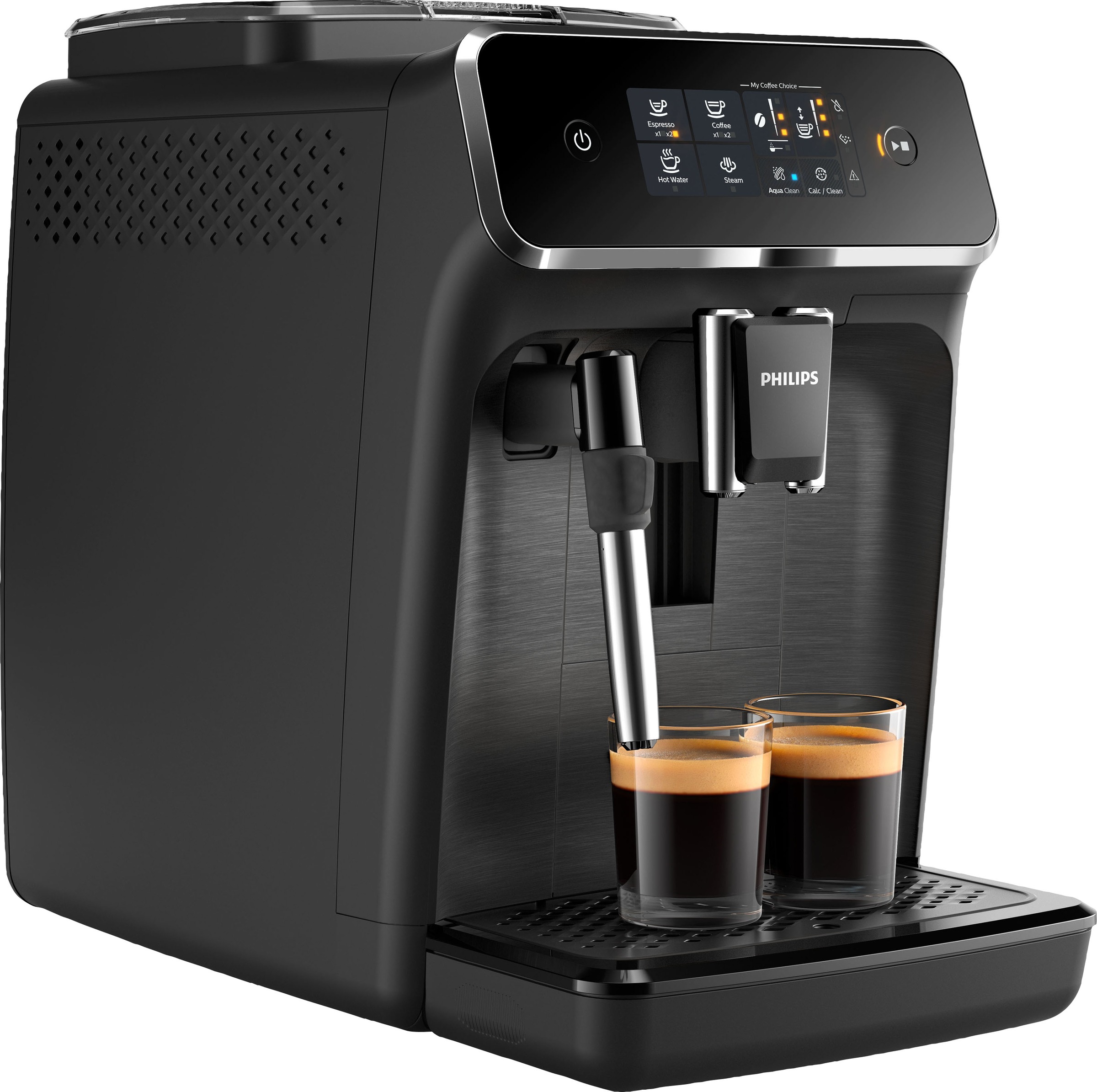 Bild von Philips Kaffeevollautomat »2200 Serie EP2220/10 Pannarello«, für 2 Kaffeespezialitäten und anpassbarer Aromastärke, mattschwarz