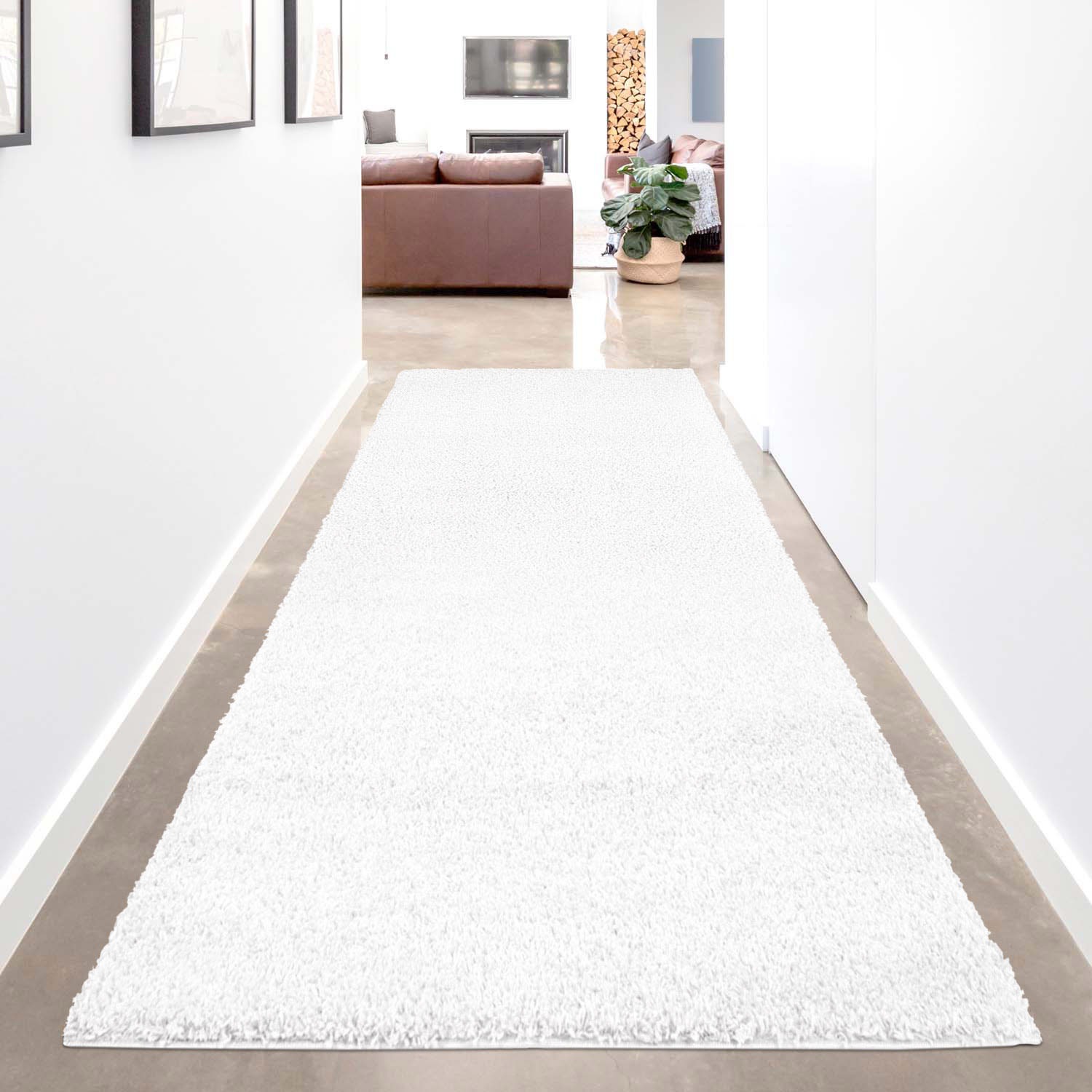 Carpet City Hochflor-Läufer »Shaggi uni 500«, rechteckig, 30 mm Höhe, Shagg günstig online kaufen