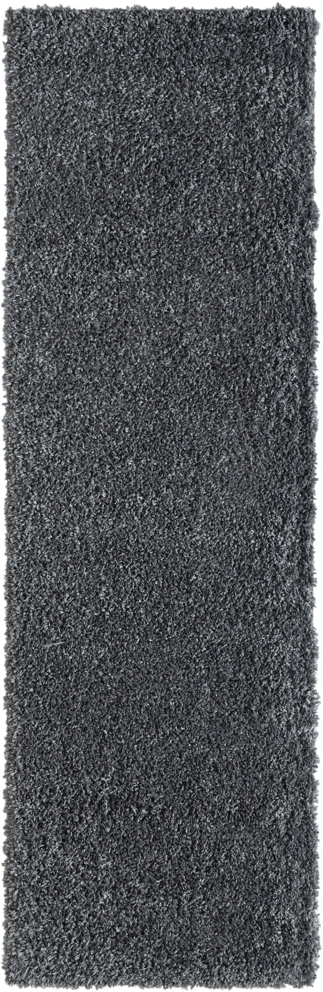 Myflair Möbel & Accessoires Hochflor-Läufer »My Shaggy«, rechteckig, 37 mm Höhe, Shaggy, Uni Farben, leicht glänzend, Microfaser, extra flauschig