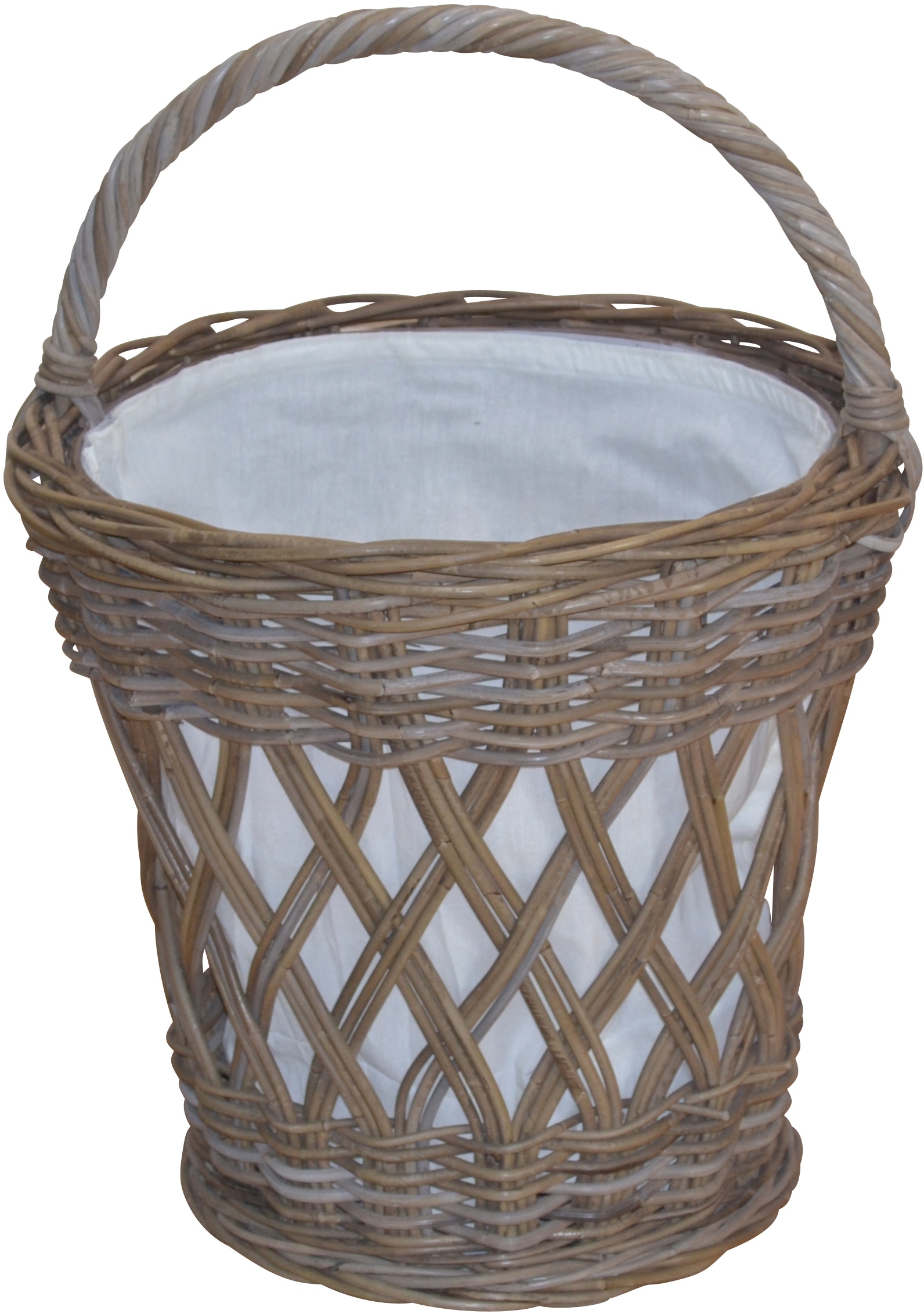 HOFMANN LIVING AND MORE Wäschekorb aus Rattan mit praktischem Tragegriff günstig online kaufen