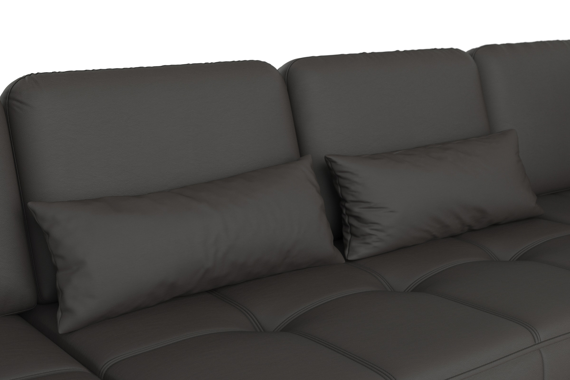 sit&more Wohnlandschaft »Bendigo U-Form«, inklusive Sitztiefenverstellung, Bodenfreiheit 12 cm, in 2 Fußfarben