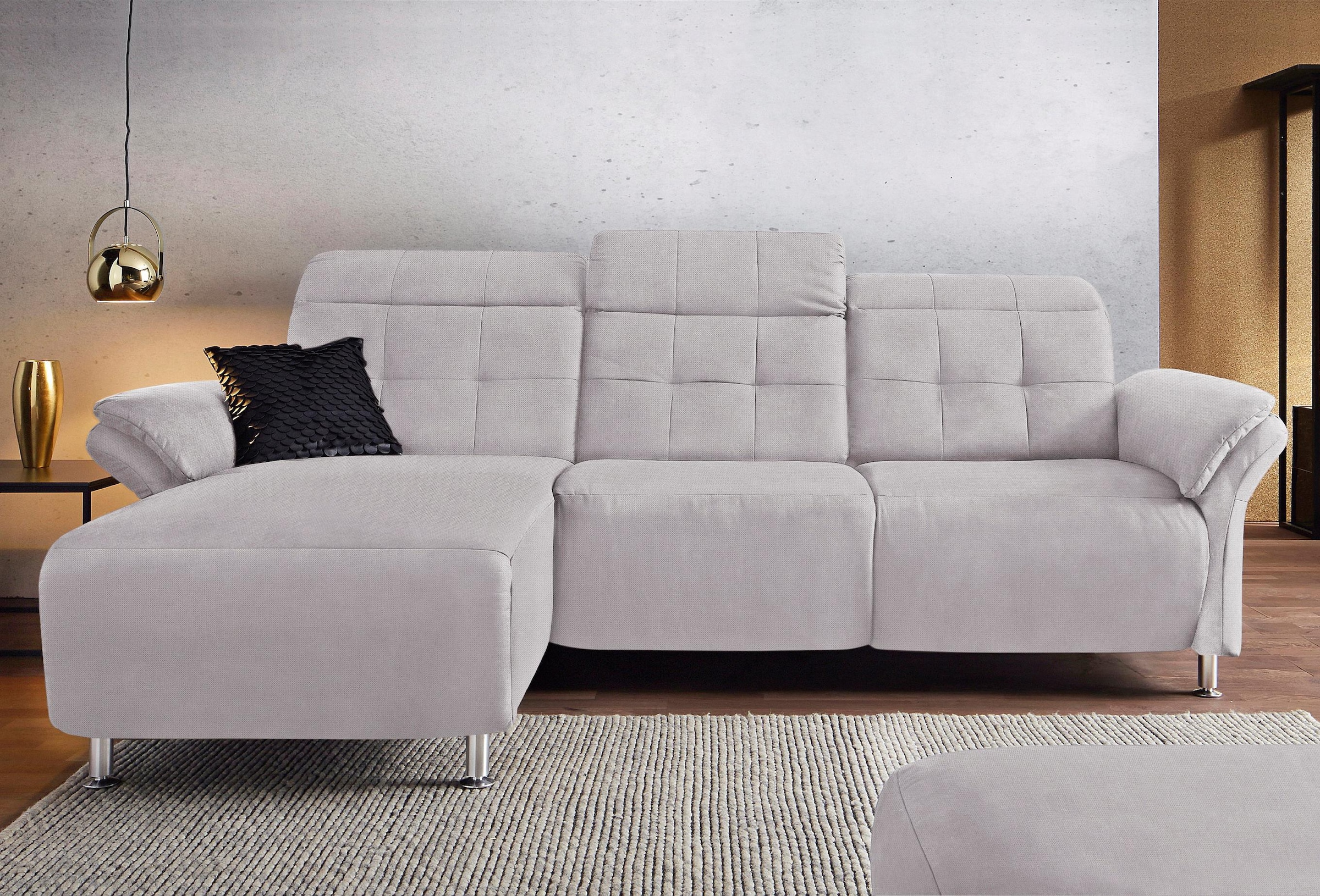 Places of Style Ecksofa »Manhattan L-Form«, 2 Sitze mit elektrischer Relaxf günstig online kaufen