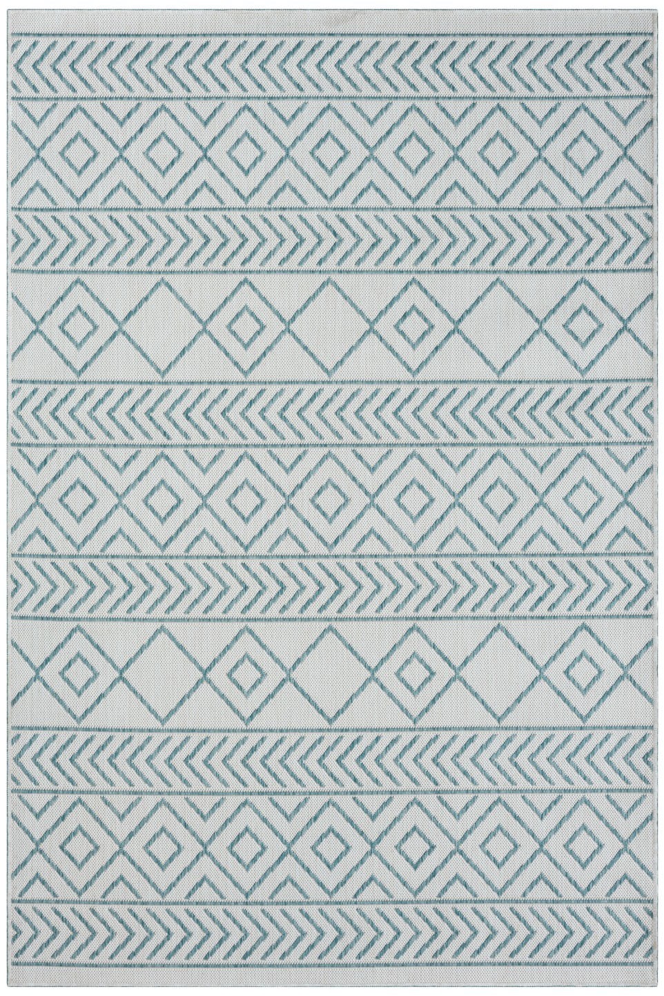 Myflair Möbel & Accessoires Teppich »Liva Lagerräumung«, rechteckig, 8 mm Höhe, Wendeteppich, Rauten Motiv, Outdoor geeignet, Balkon, Terrasse