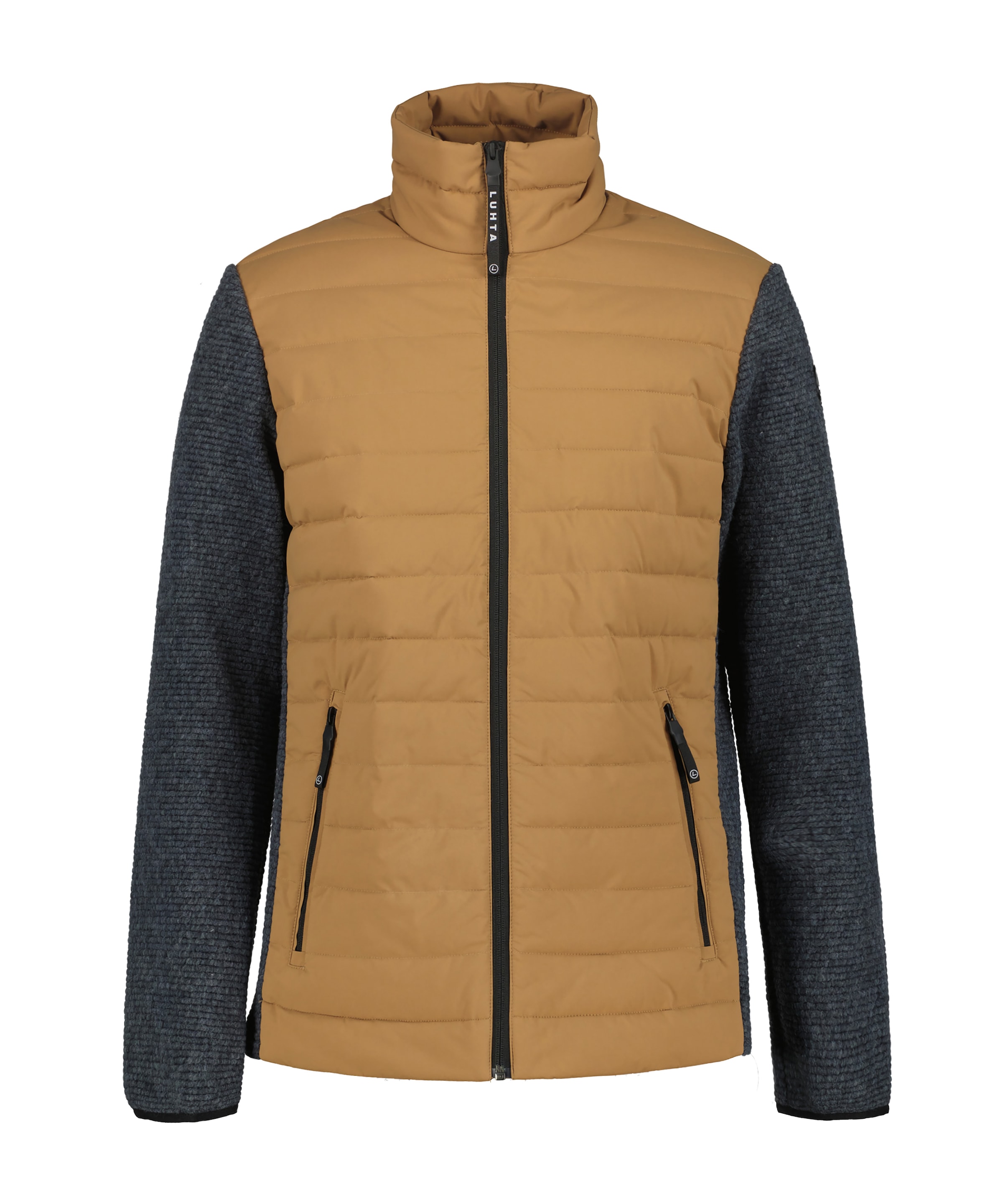 Luhta Hybridjacke »H STEPP/SWEATJACKE ANTTOLA« im Materialmix aus Steppware und Strickfleece, mit Stehkragen