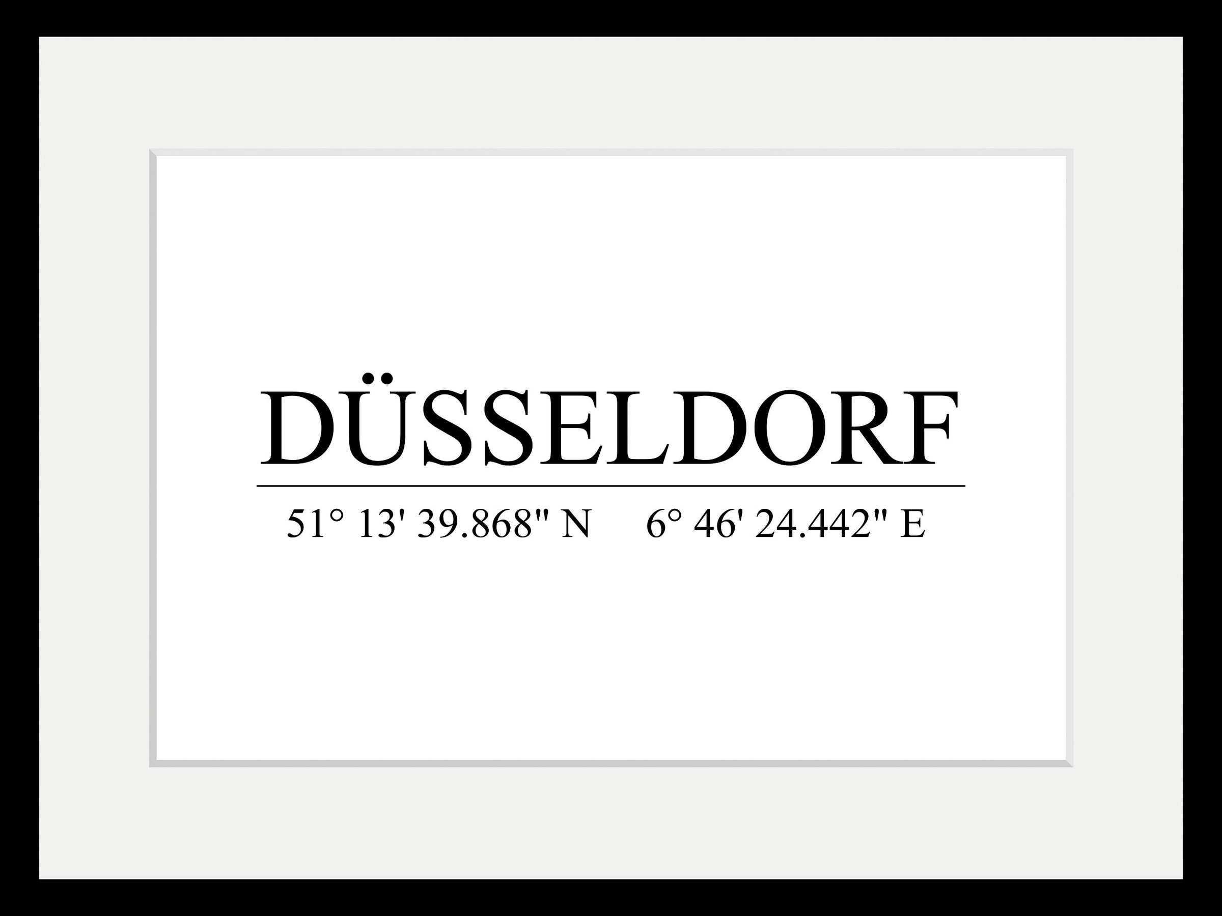 queence Bild »DÜSSELDORF«, Städte-Stadt-Düsseldorf-Schwarz-Weiß, (1 St.), H günstig online kaufen