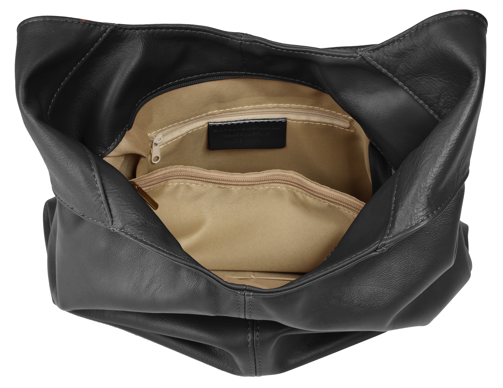Piké Shopper, echt Leder, Made in Italy