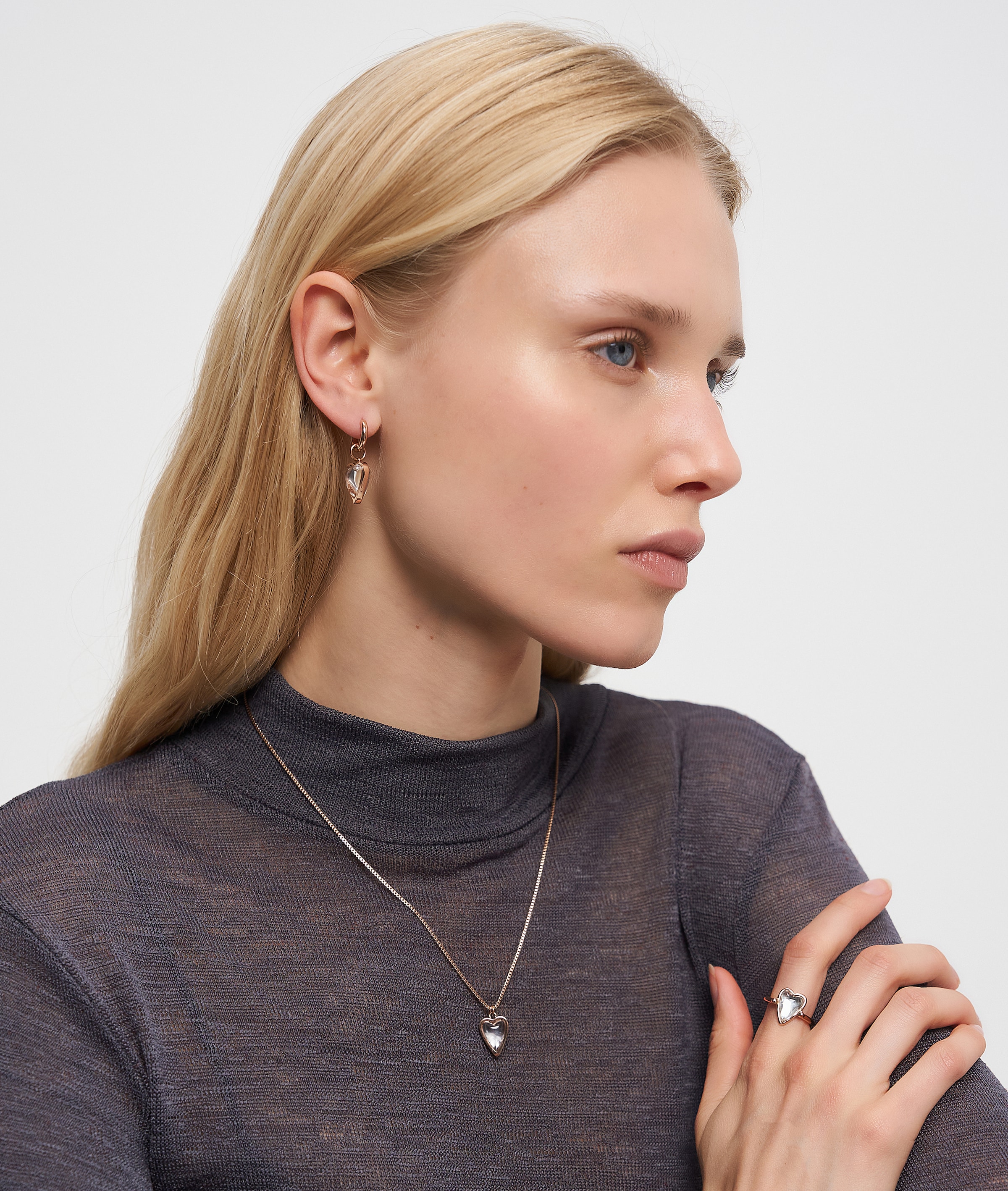 Liebeskind Berlin Fingerring »Schmuck Geschenk Glass Heart Ring«