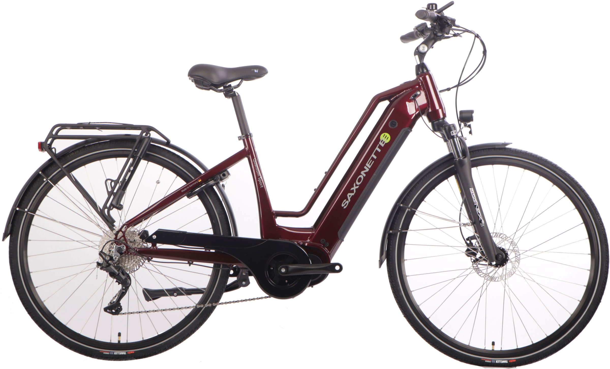 SAXONETTE E-Bike »Quantum Sport«, 10 Gang, Shimano, Mittelmotor 250 W, Pedelec, Elektrofahrrad für Damen u. Herren