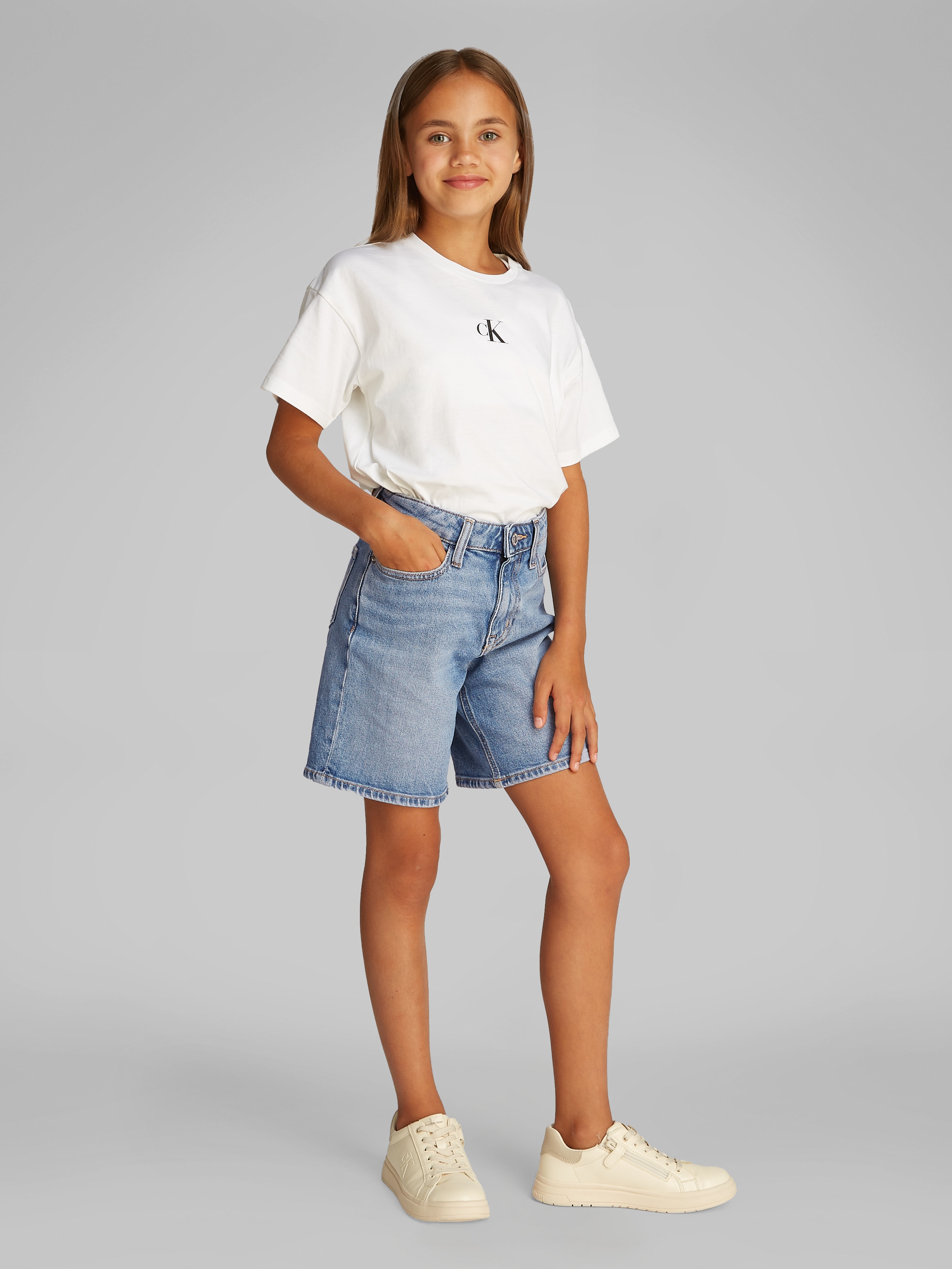 Calvin Klein Jeans Bermudas »BERMUDA SHORTS CLOUDY BLUE«, in blauer Waschung