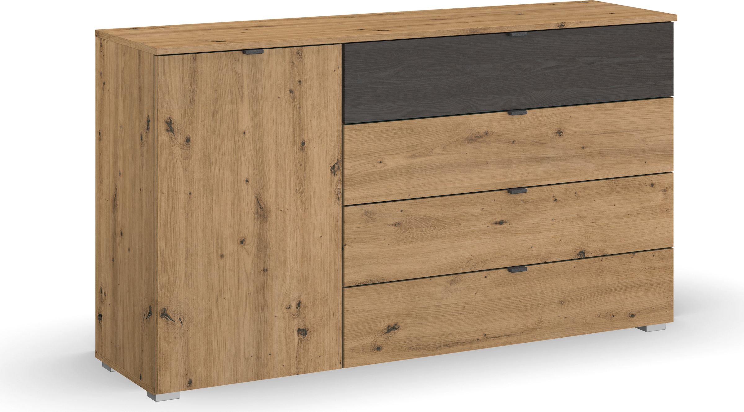 rauch Kombikommode »Kommode Sideboard Schubladenkommode Türenkommode APOLLON«, mit 1 Tür und 4 Schubladen, 1 Schublade in Absetzung MADE IN GERMANY