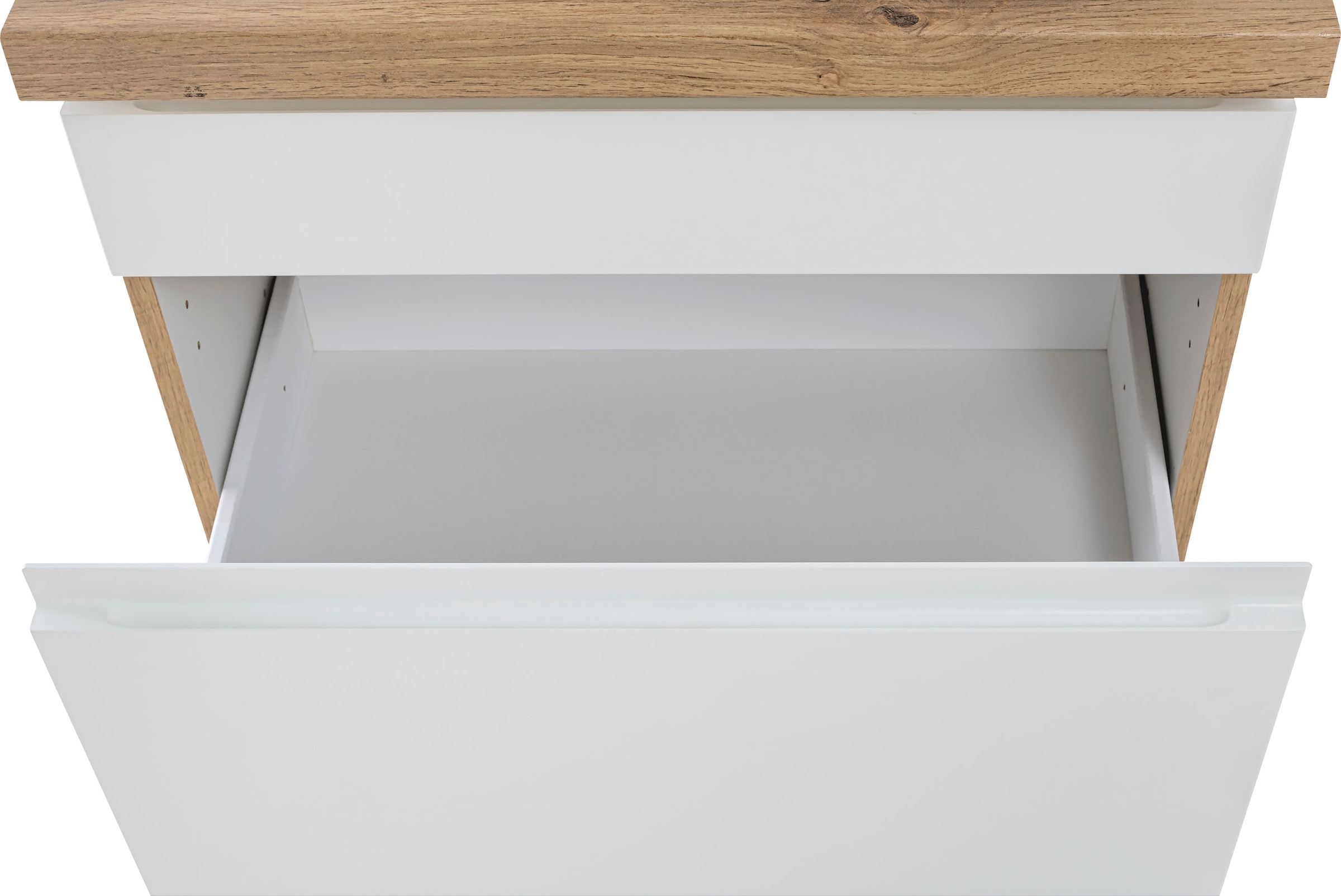 KOCHSTATION Unterschrank »KS-Bruneck« >>Bruneck<< 120 cm breit, für viel Stauraum, hochwertige MDF-Fronten