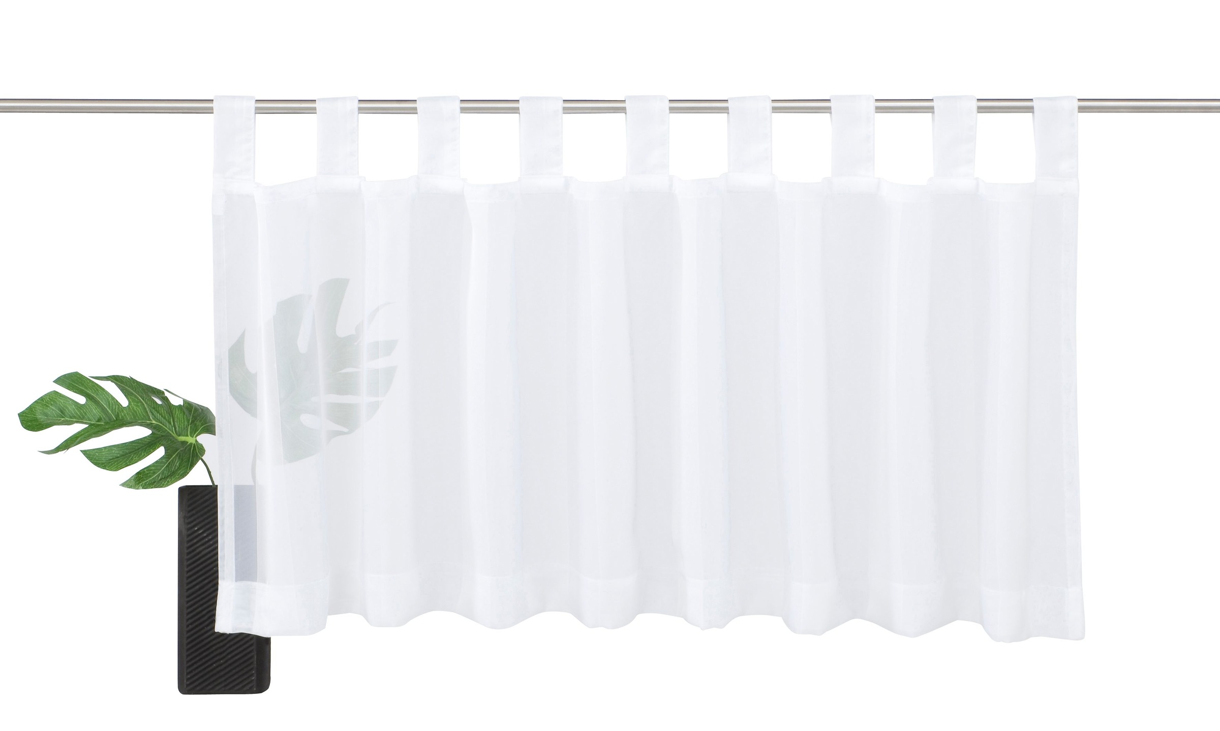 Gerster Scheibengardine »Feodora«, (1 St.), HxB: 50x145, Längsstreifen günstig online kaufen