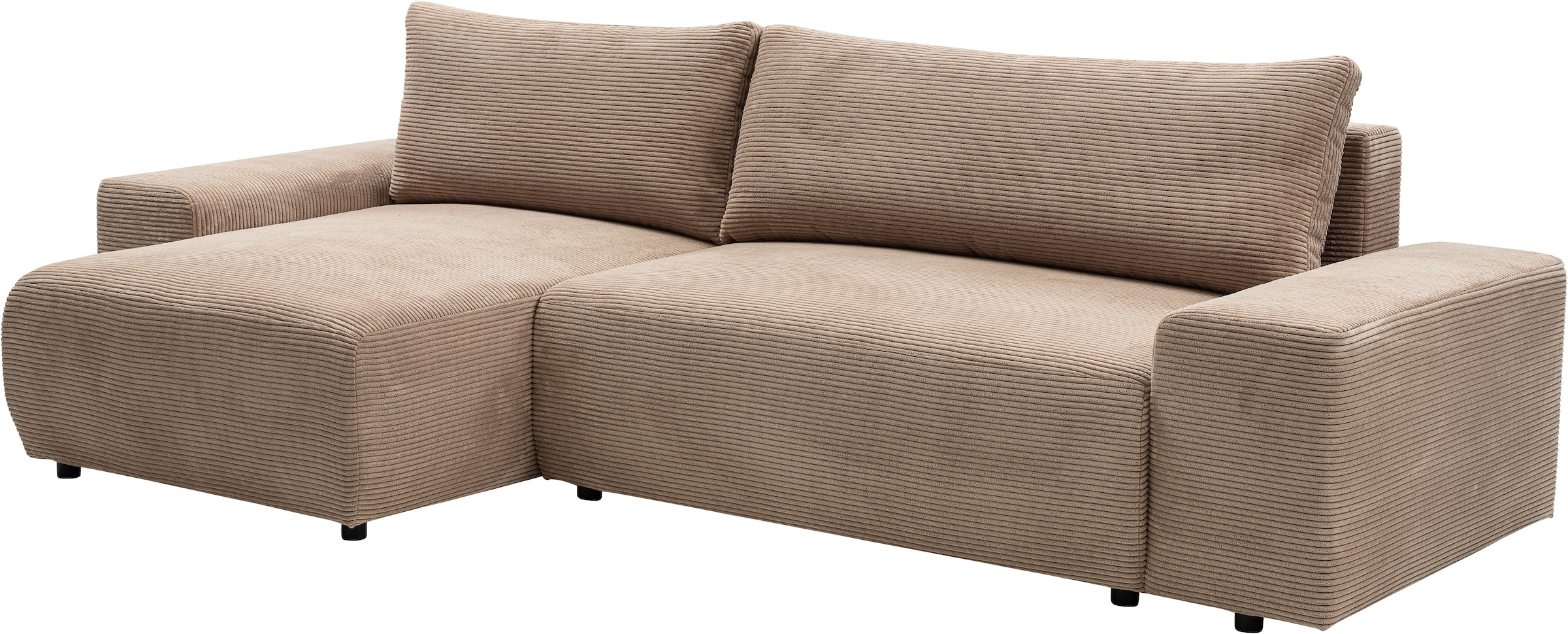 WERK2 Ecksofa »Amsterdam, zeitlos und elegant, Breite 300cm, L-Form«, Design Ecksofa mit hohem Komfort, Schlaffunktion & Bettkasten