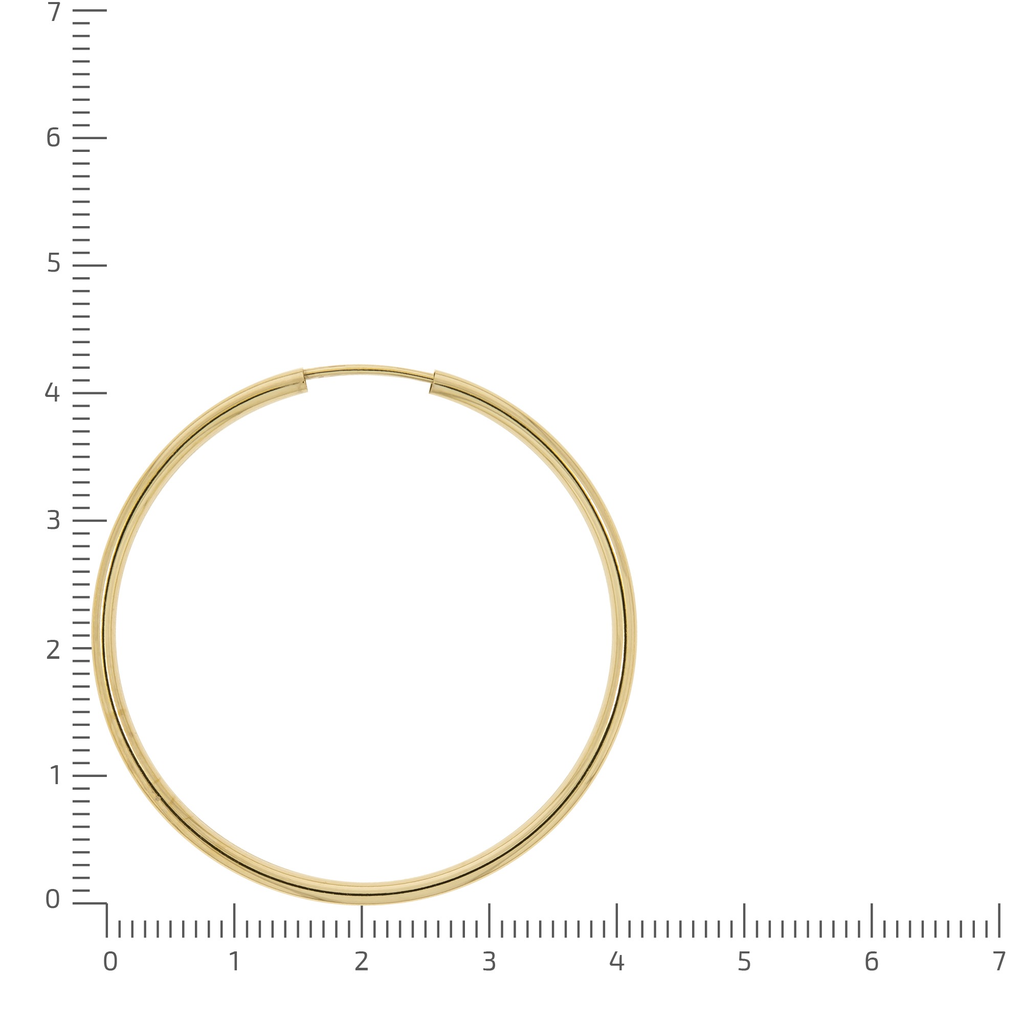 Vivance Paar Creolen »585/- Gelbgold glanz 40 mm«