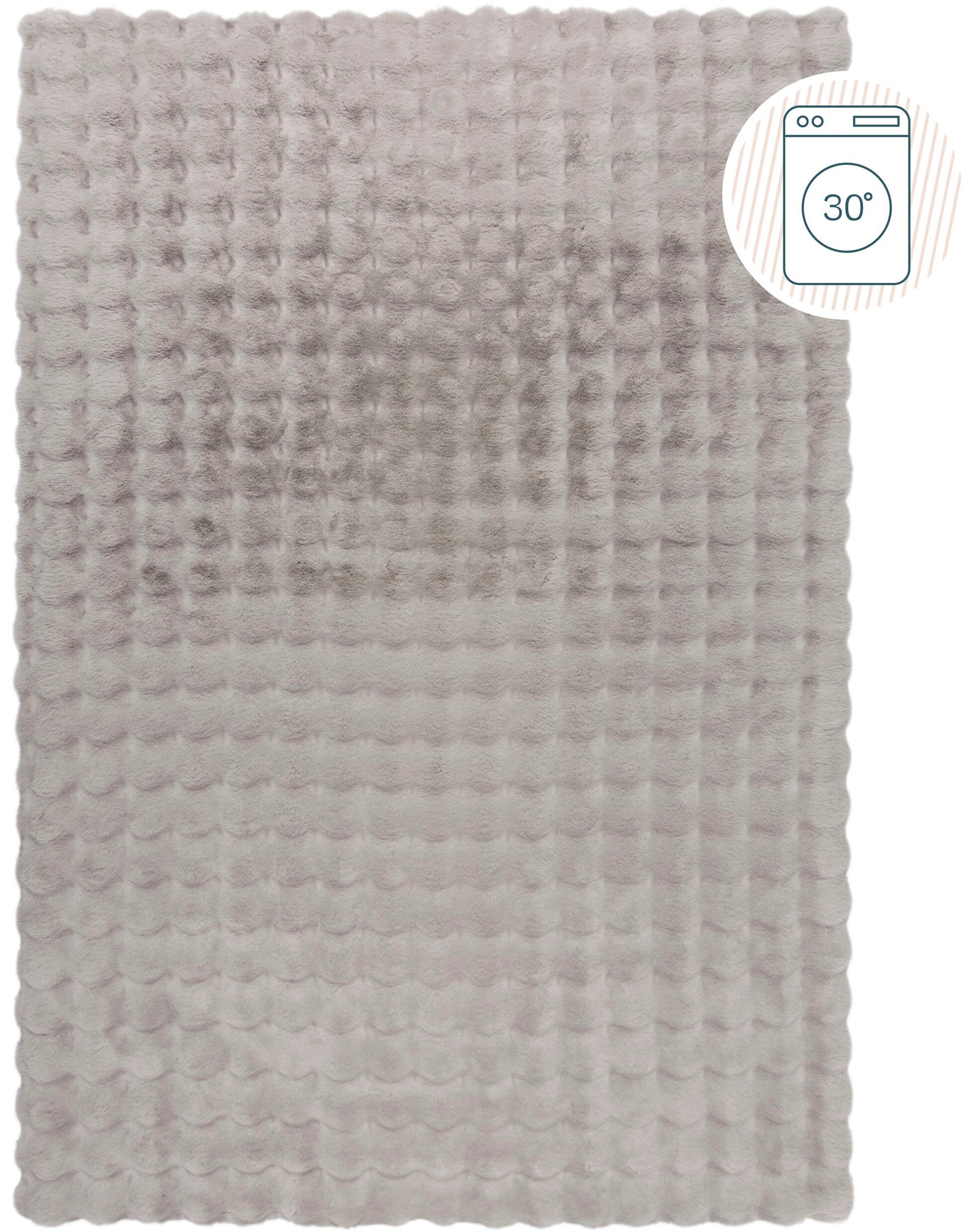 FLAIR RUGS Hochflor-Teppich »Waffle Faux Fur«, rechteckig, 35 mm Höhe, Waff günstig online kaufen