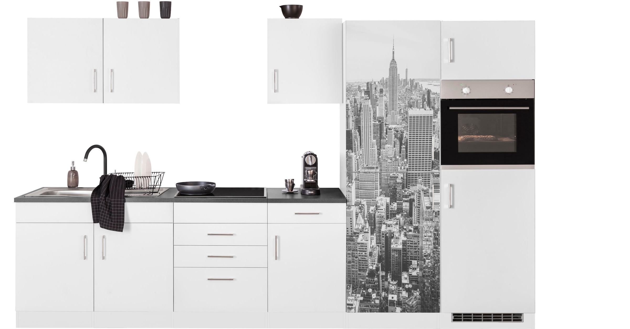 KOCHSTATION Küchenzeile »KS-Paris«, ohne E-Geräte, Breite 330 cm günstig online kaufen