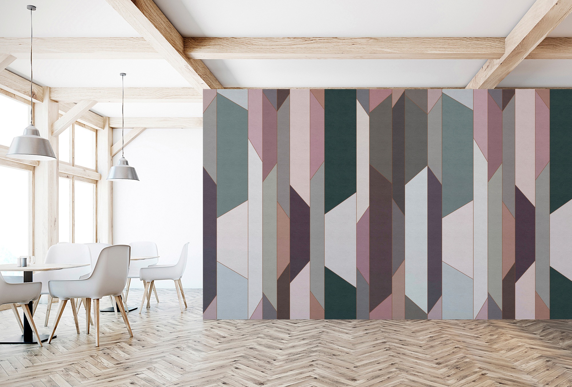living walls Fototapete »Walls by Patel Fold 2«, Vlies, Wand, Schräge