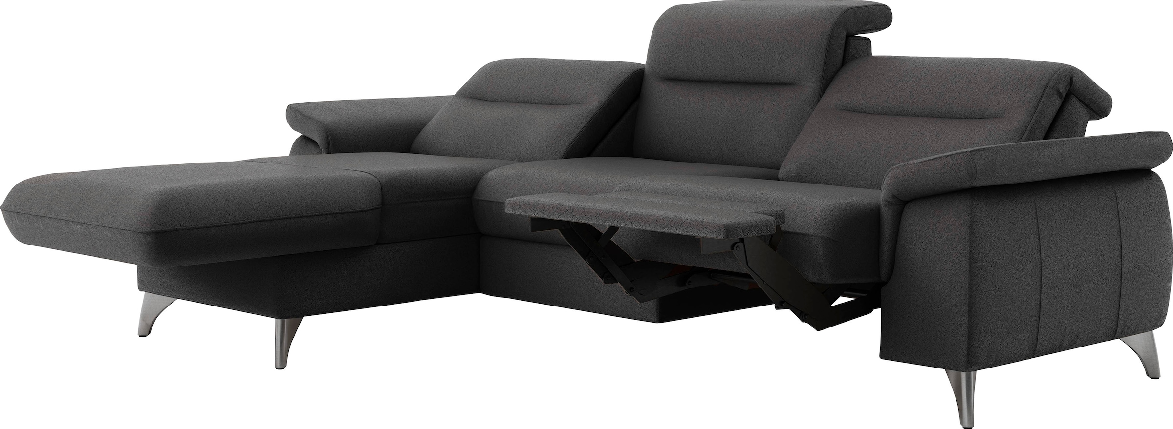 sit&more Ecksofa »Astoria L-Form«, wahlweise mit motorischer Relaxfunktion