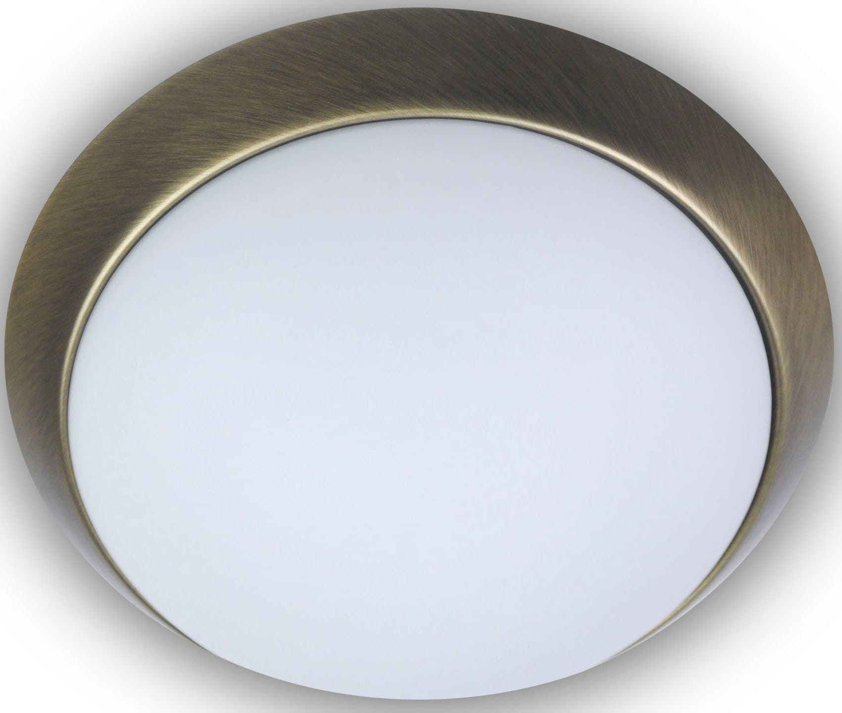 niermann Deckenleuchte »Opal matt, Dekorring Altmessing, HF Sensor, LED«, 1 günstig online kaufen