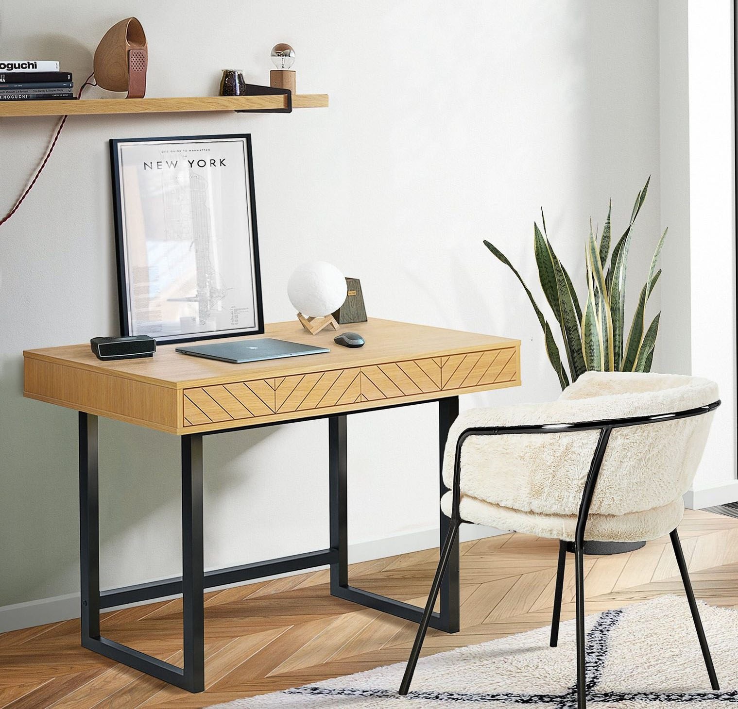 Woodman Schreibtisch »Camden«, skandinavisches Design, praktisch ausziehbar günstig online kaufen