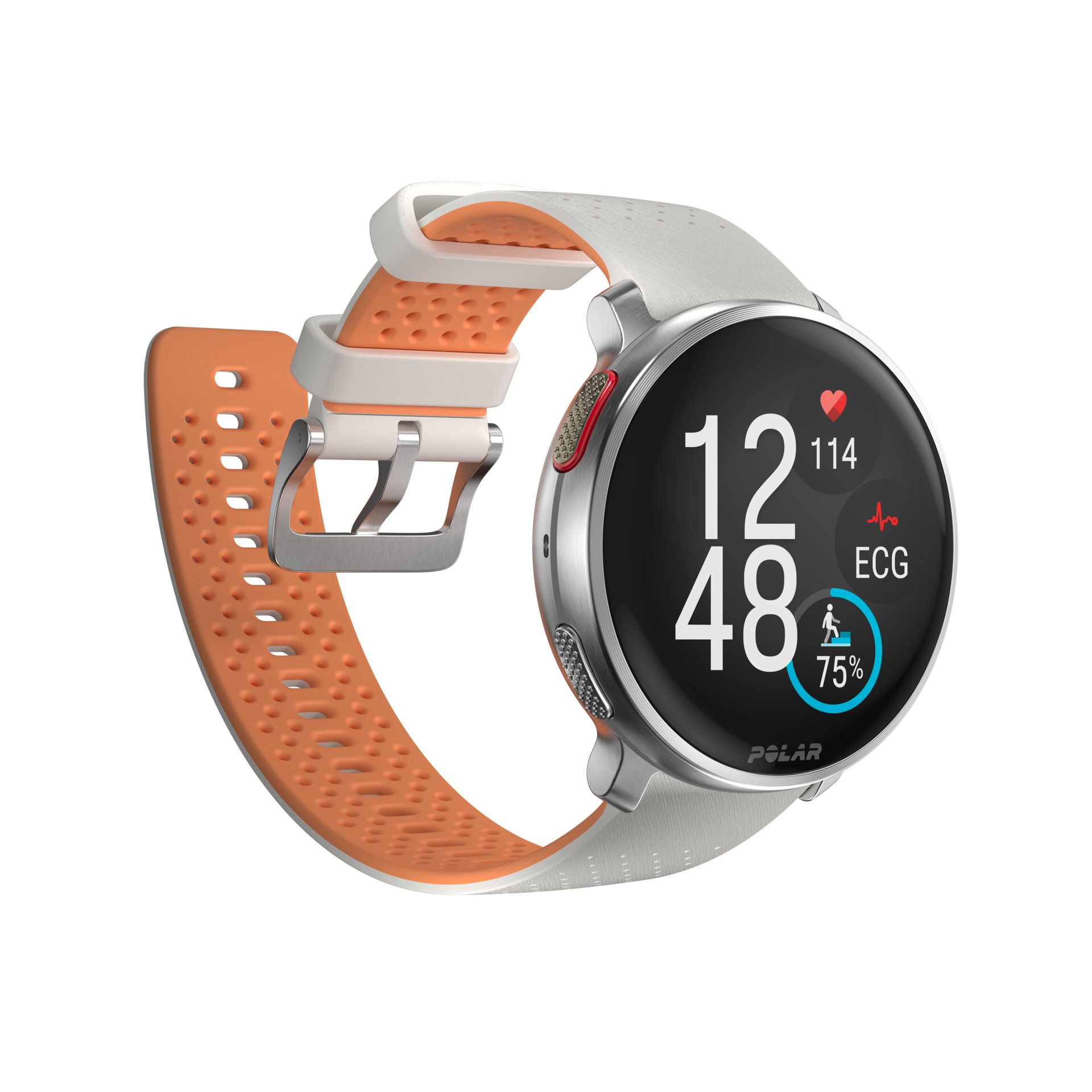Polar Smartwatch »VANTAGE V3«, (3,5 cm / 1,39 Zoll), 32 GB, Premium-Multisportuhr Silikon-Armband S-L)