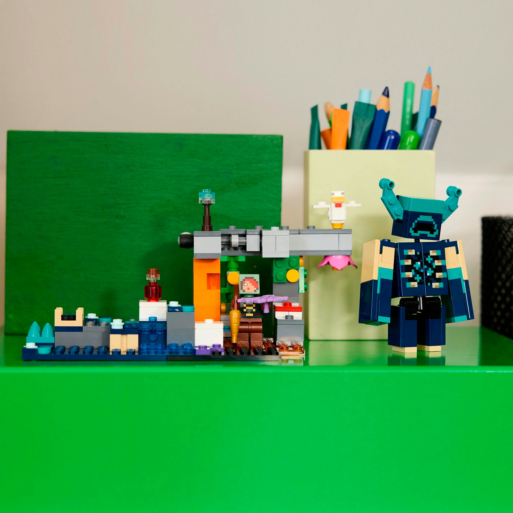 LEGO® Konstruktionsspielsteine »Begegnung mit dem Wächter (21274), LEGO Minecraft«, (238 St.), Made in Europe