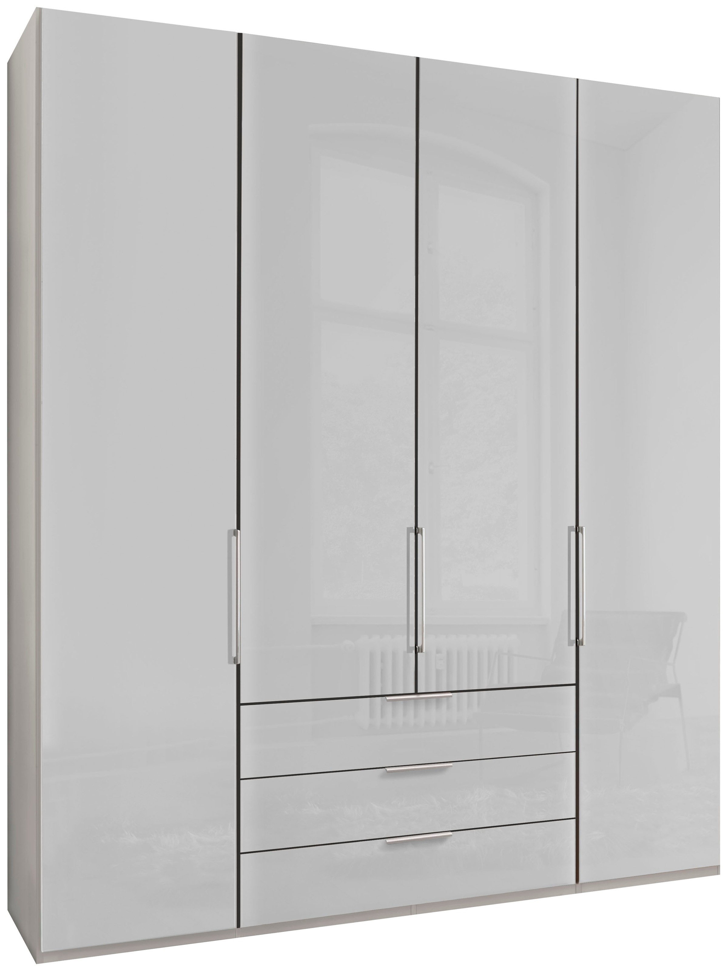 WIEMANN Falttürenschrank "Monaco", mit Glasfront sowie hochwertigen Beschlä günstig online kaufen