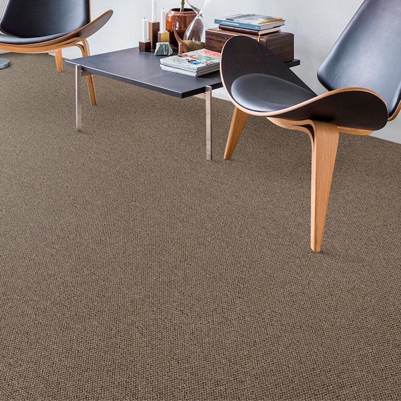 ANDIAMO Teppichboden »Tulsa, Schlinge, Made in Belgium« rechteckig 6 mm Höhe meliert, Breite 400 cm oder 500 cm, strapazierfähig & pflegeleicht beige