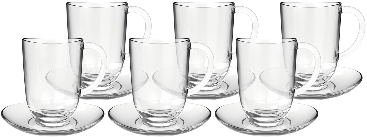 Latte-Macchiato-Tasse »NAPOLI«, (Set, 12 tlg., 6 Latte Macchiatotassen-6 Untertassen),...