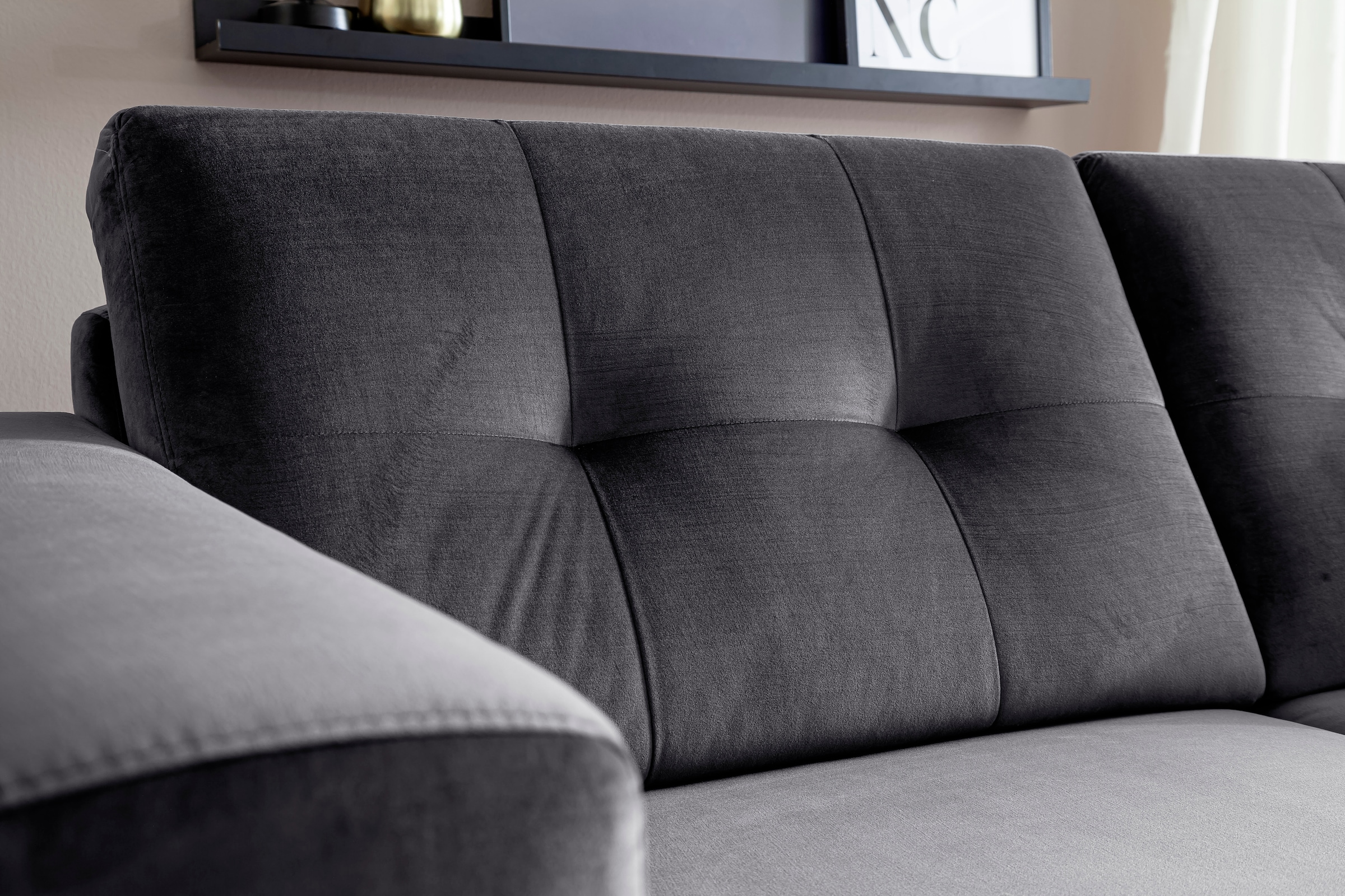 Trends by HG 3-Sitzer »Barcelona« mit Metallfuß, frei im Raum stellbar