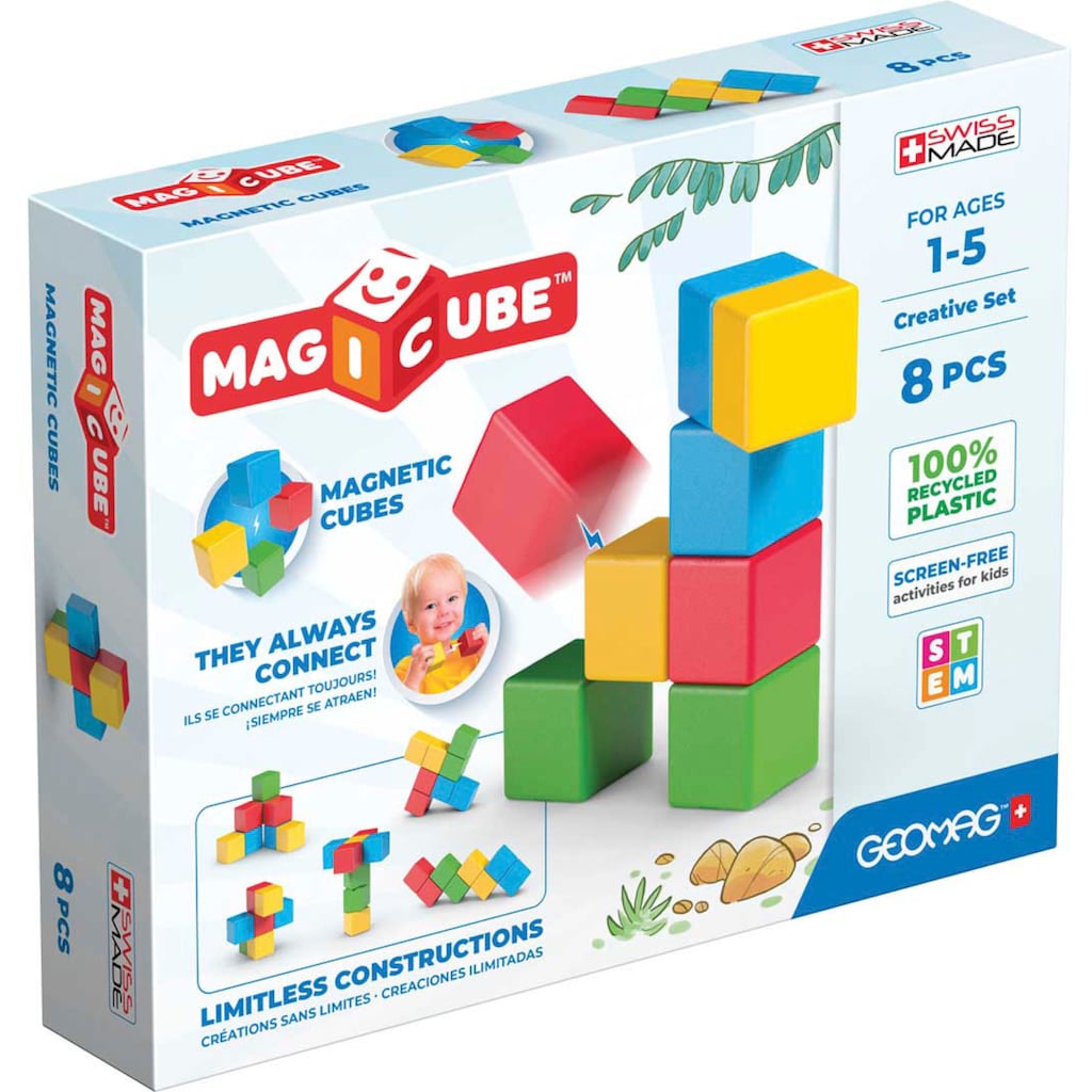 Geomag™ Magnetspielbausteine »GEOMAG™ Magicube Creative Set«, (8 St.)