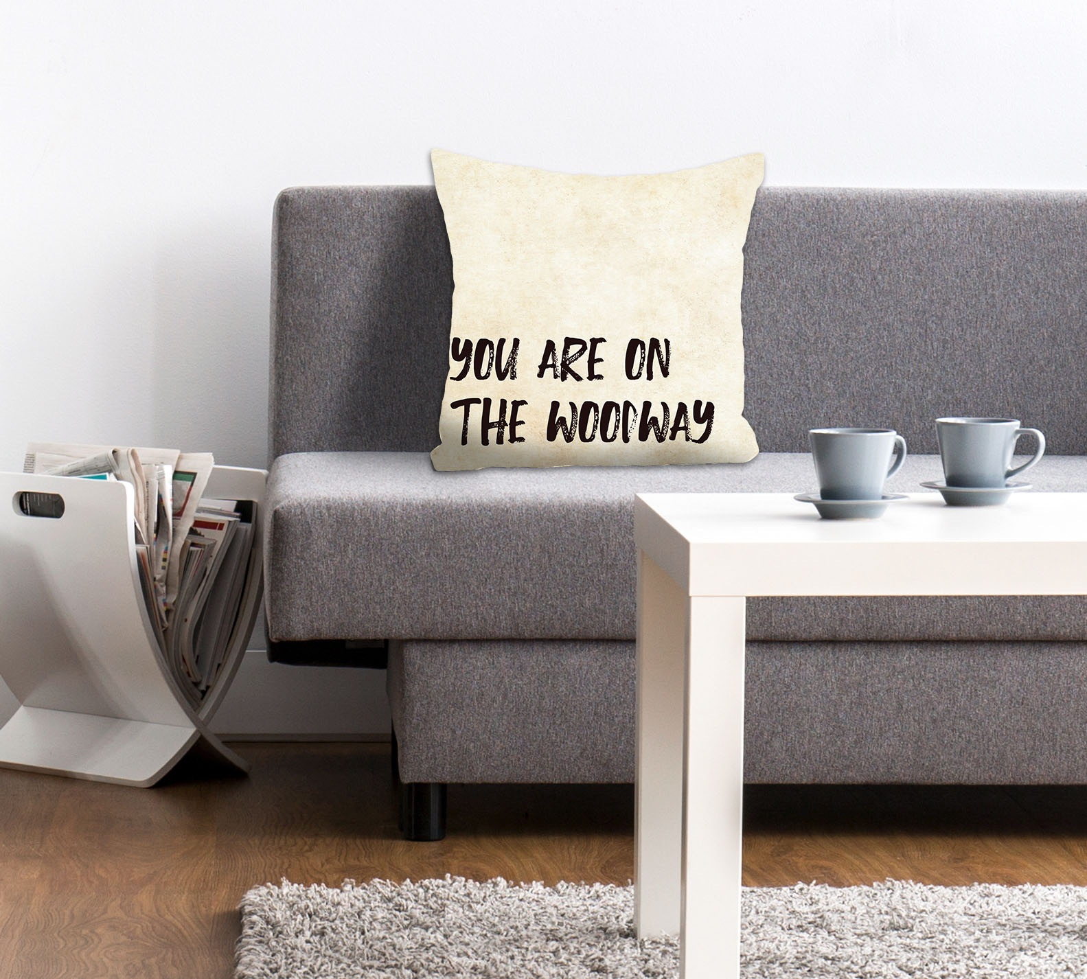 queence Dekokissen »YOU ARE ON THE WOODWAY«, Kissenhülle ohne Füllung, 1 St günstig online kaufen