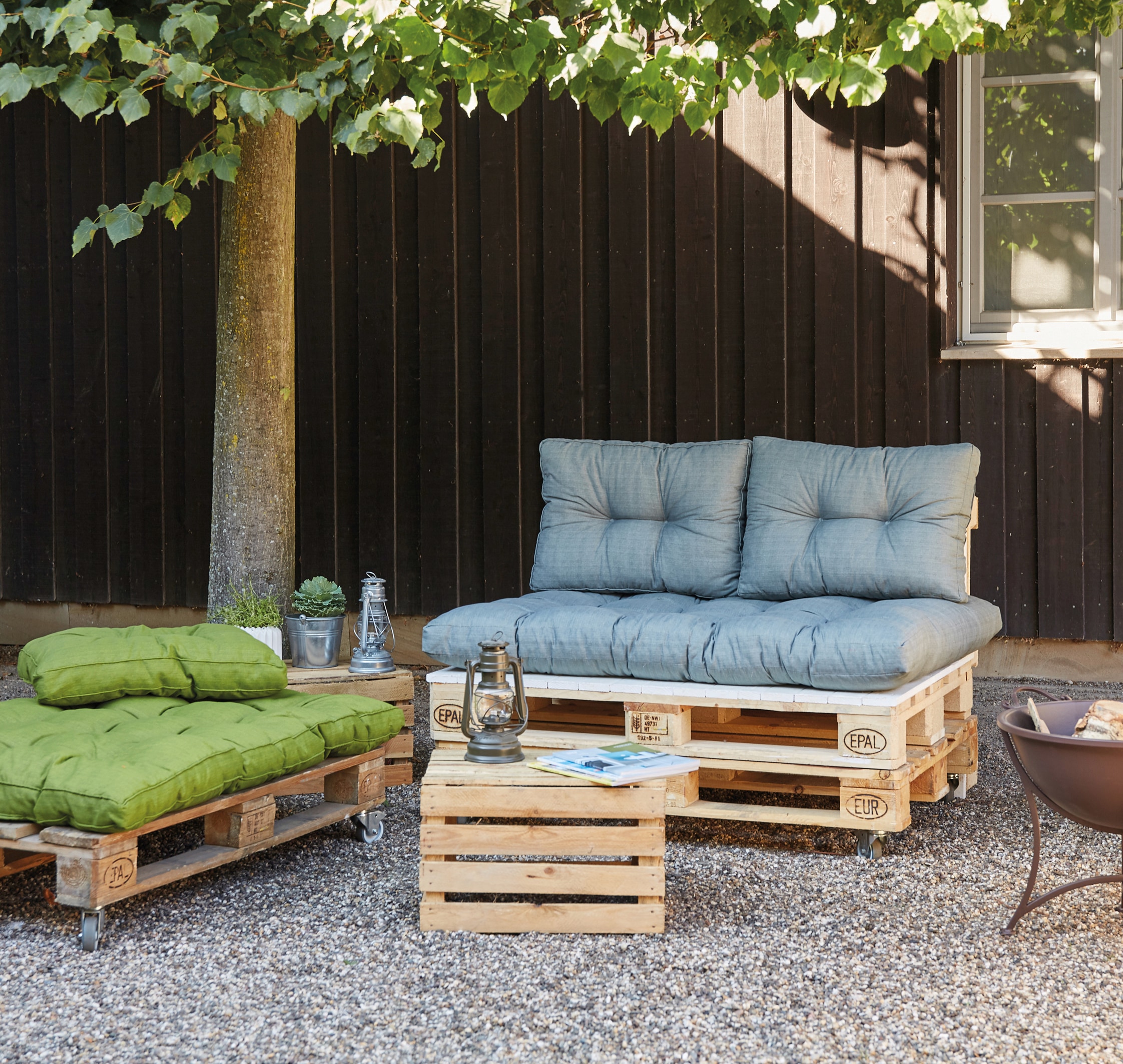 Madison Auflagekissen »Basic« Palettenkissen, ca. 120x80x12 cm