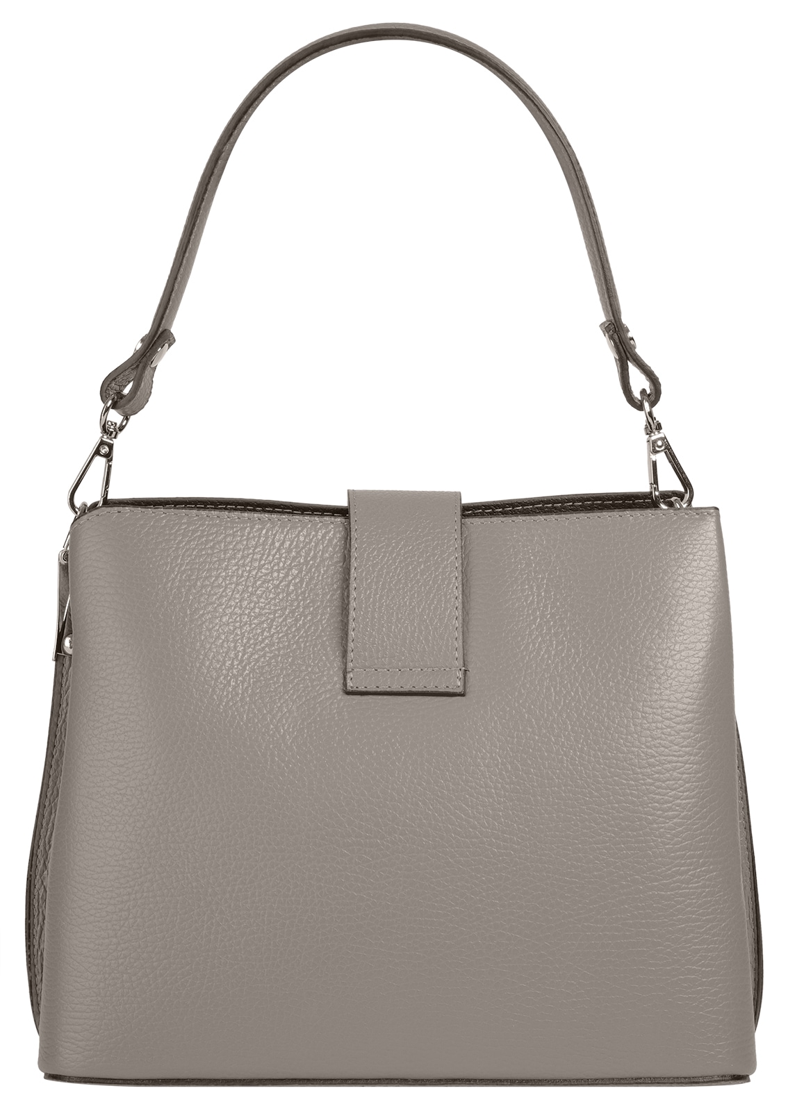 Cluty Umhängetasche, echt Leder, Made in Italy