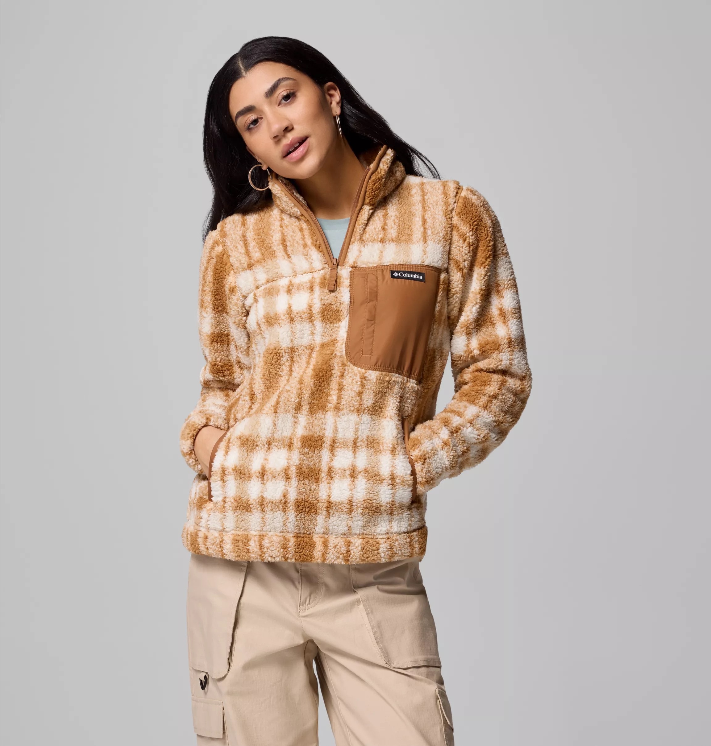 Columbia Fleecepullover , für Wandern und Trekking, für Outdoor-Aktivitäten, weiches Material
