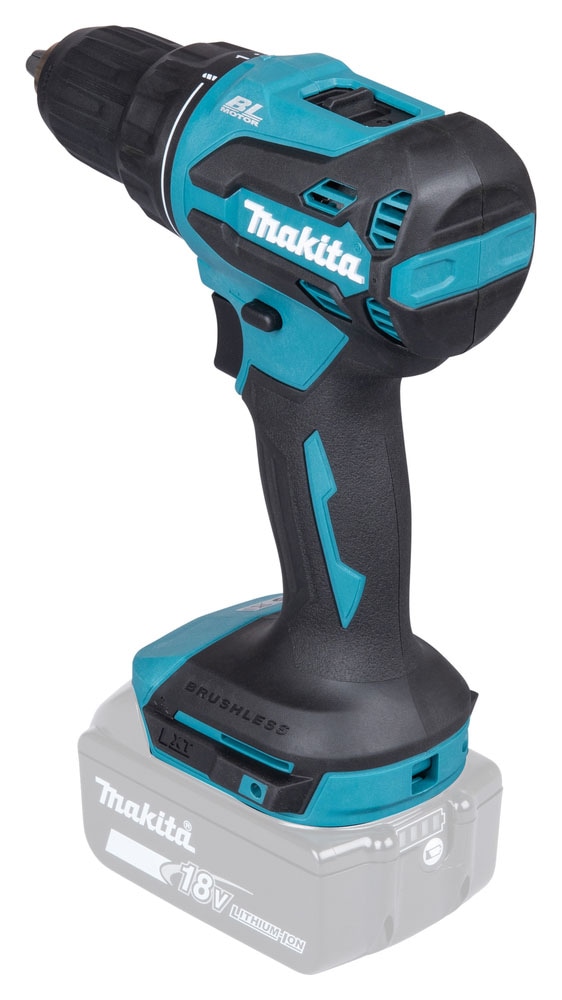Makita Akku-Bohrschrauber »»DDF490Z« 18V, ohne Akku und Ladegerät« 0-1.900 min⁻¹, 13 mm,  Leistungsstarker & bürstenloser Bohrschrauber mit 65 Nm Drehmoment