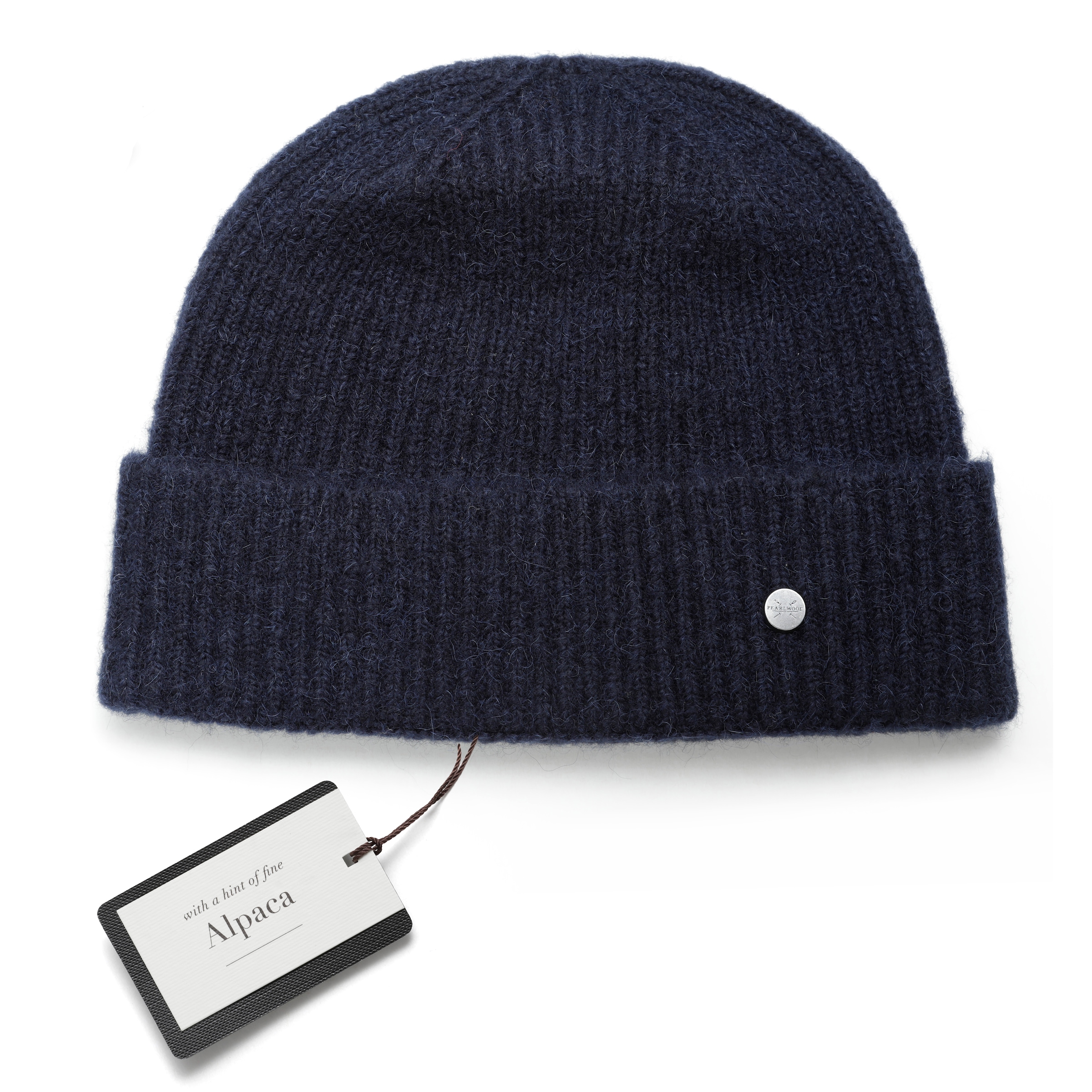 PEARLWOOD Strickmütze »MATS« Feinripp, Wollanteil, breiter Umschlag, wärmend