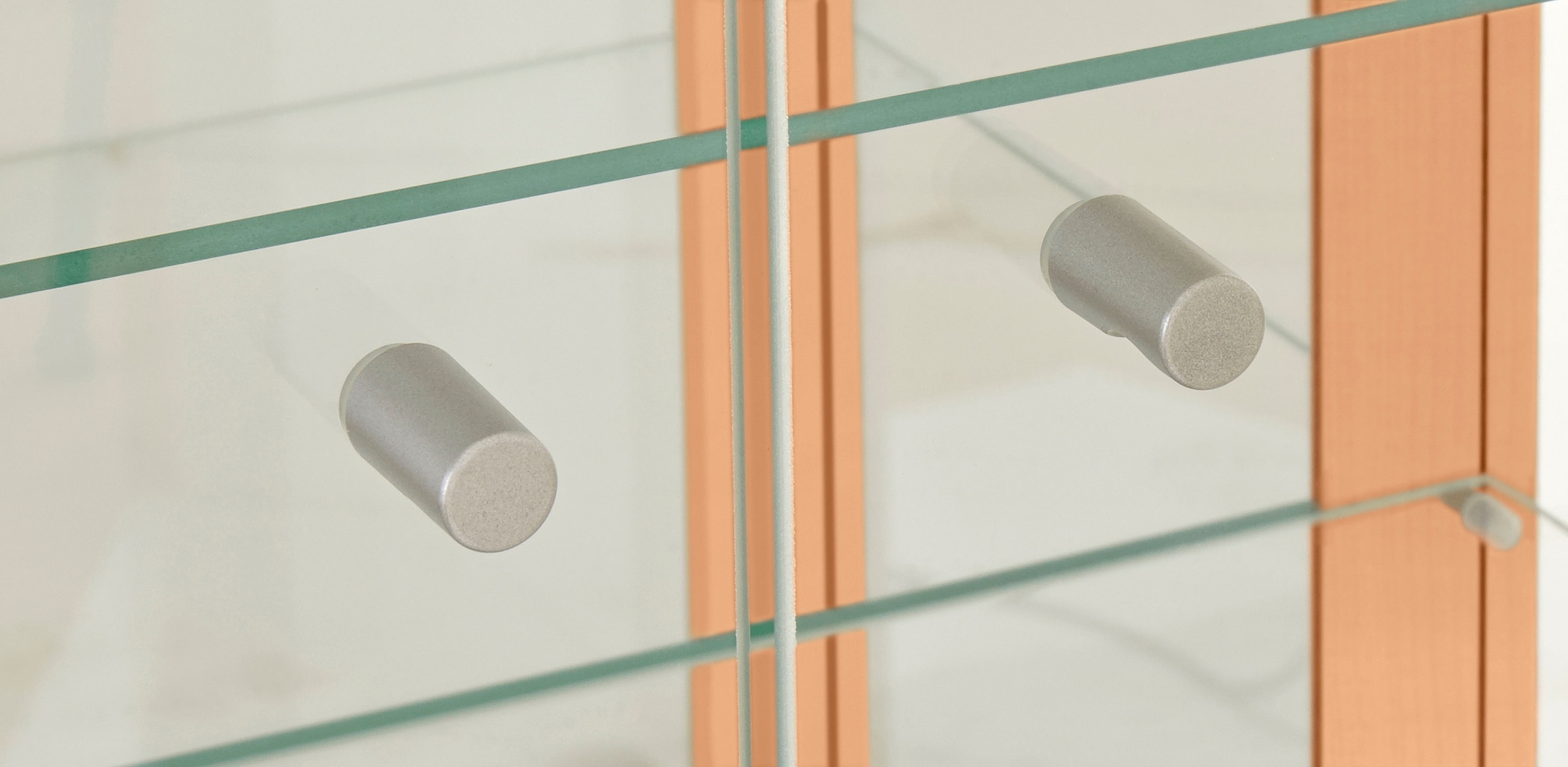 fif möbel Vitrine »OPTIMA« Standvitrine/Glasvitrine 2x Glastür,perfekt für Sammler,Sammlervitrine